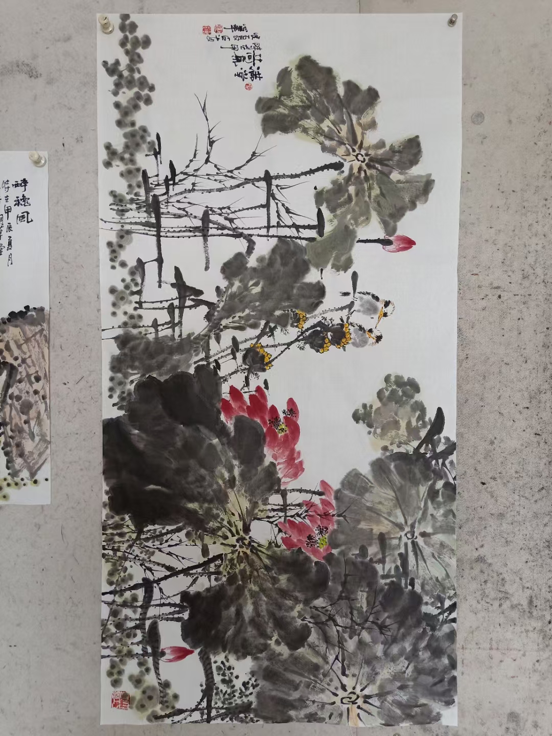 横幅荷花来了