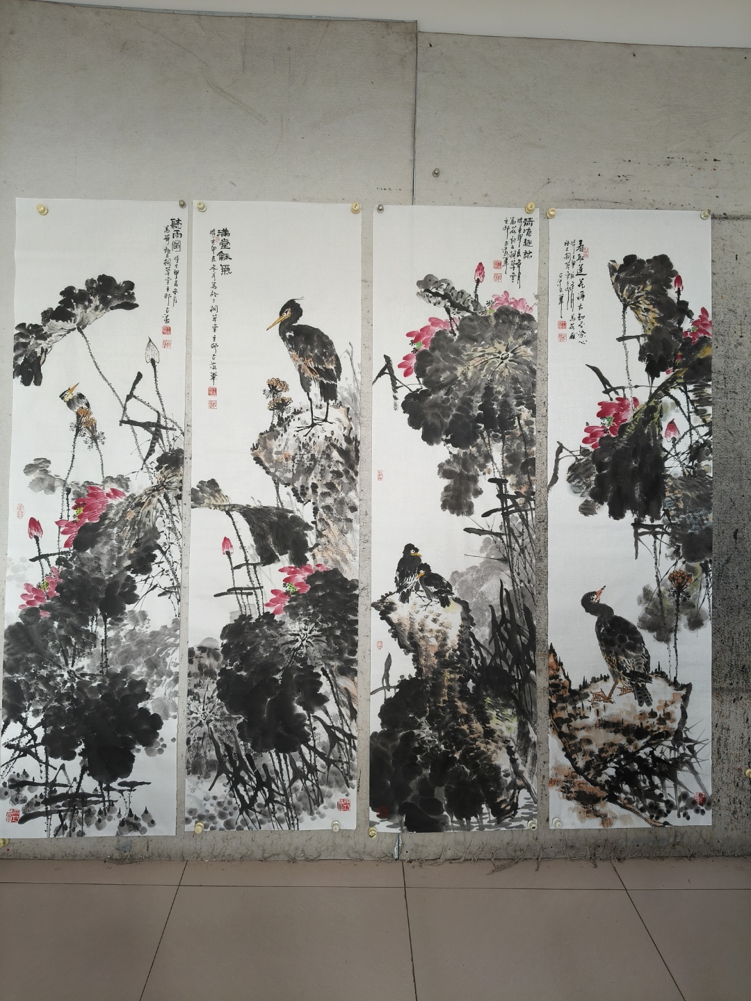 实力作品 哇,这四幅画好美,都是大自然的气息,每