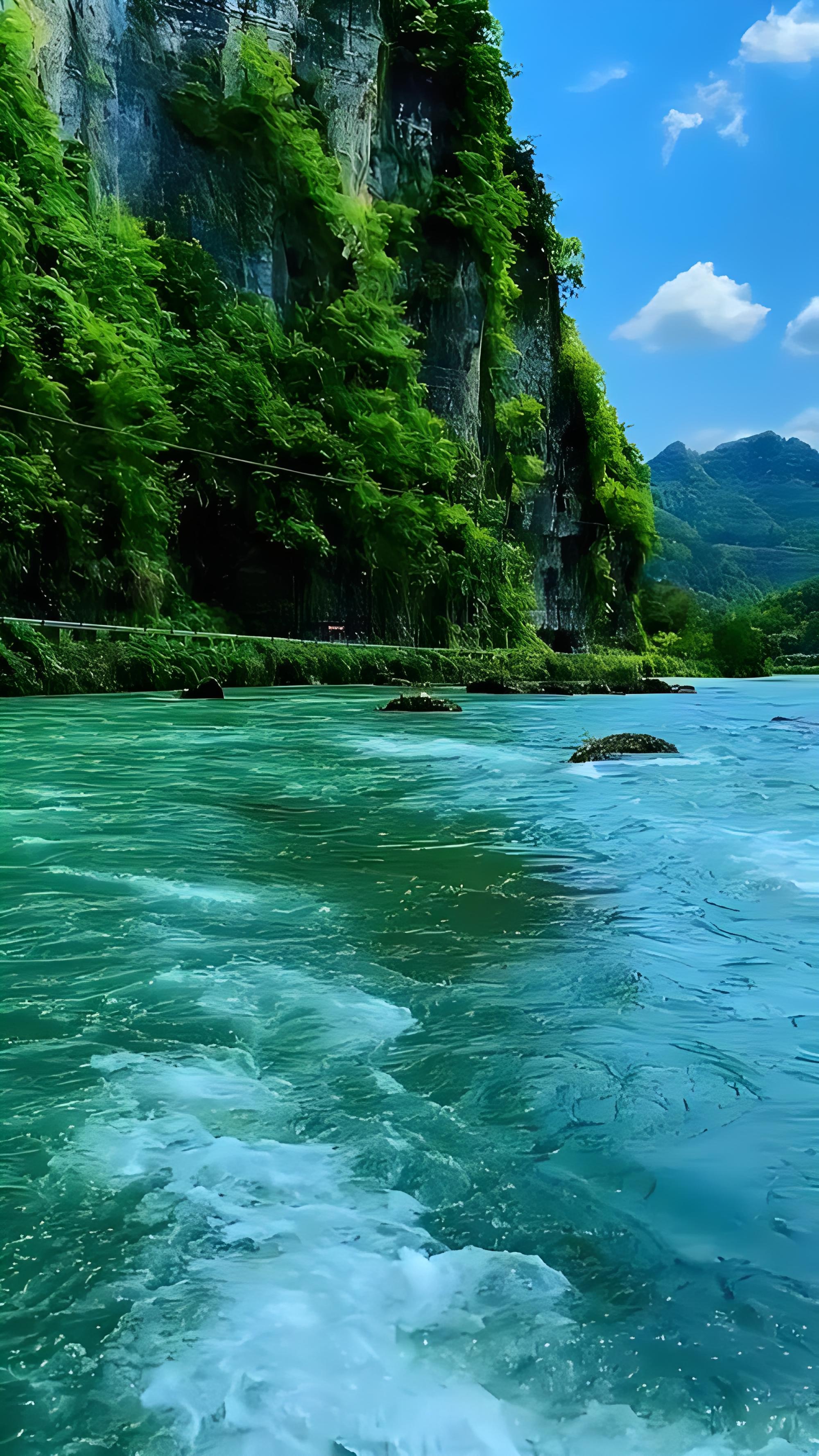 大山大水的风景图图片