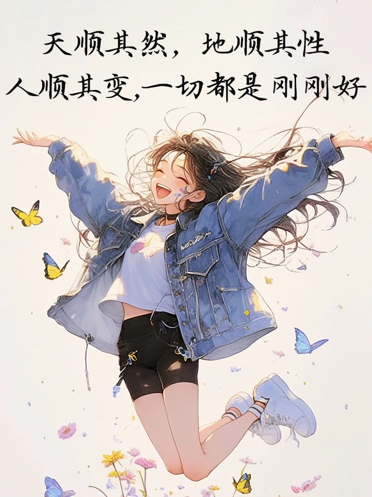 漫画文案:天顺其然地顺其性人顺其变,一切都是刚刚好