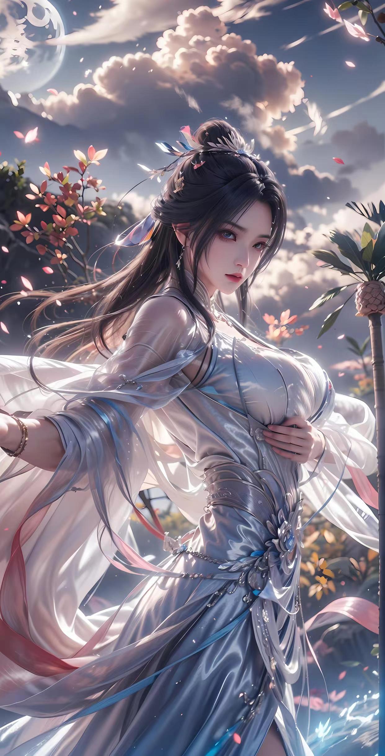 水一张壁纸,奶琪侧颜就很美#诛仙2陆雪琪# #动态连更挑战# #诛仙2陆