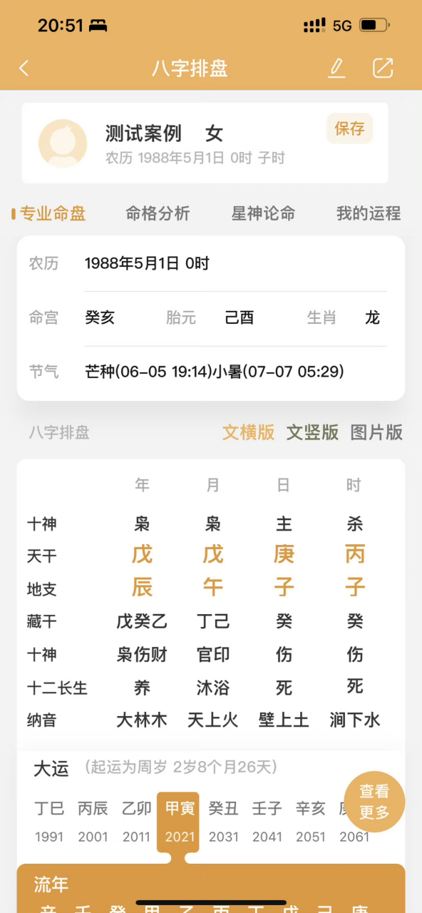 子午双包格 这个八字看上去不怎么样,实则命主有两家公司在武汉两套房