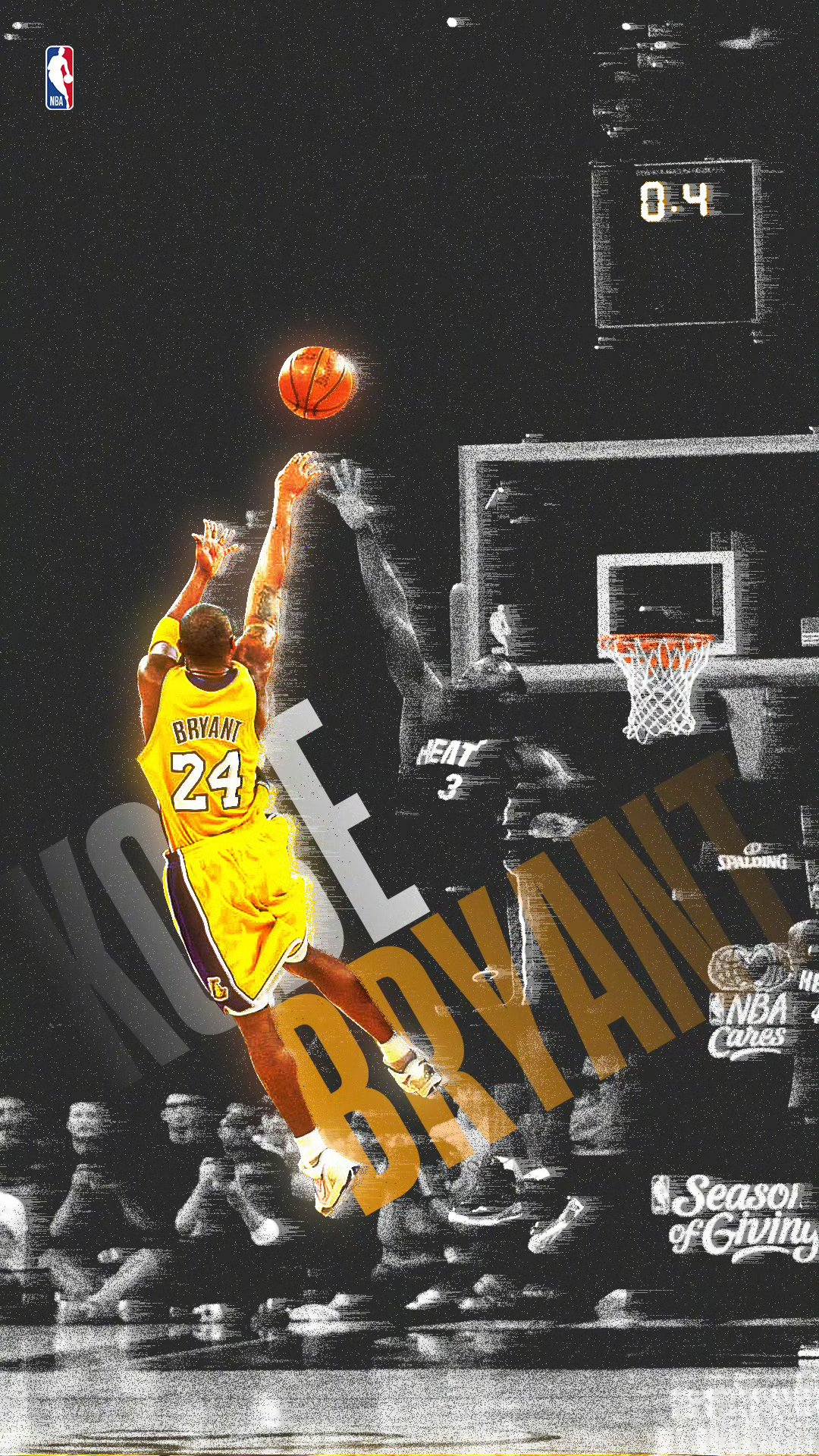 今日#nba壁纸焕新日#,送上科比绝杀名场面