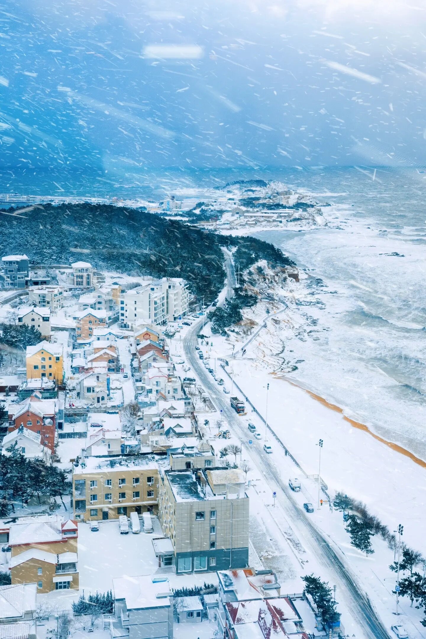 真实城市雪景图片图片