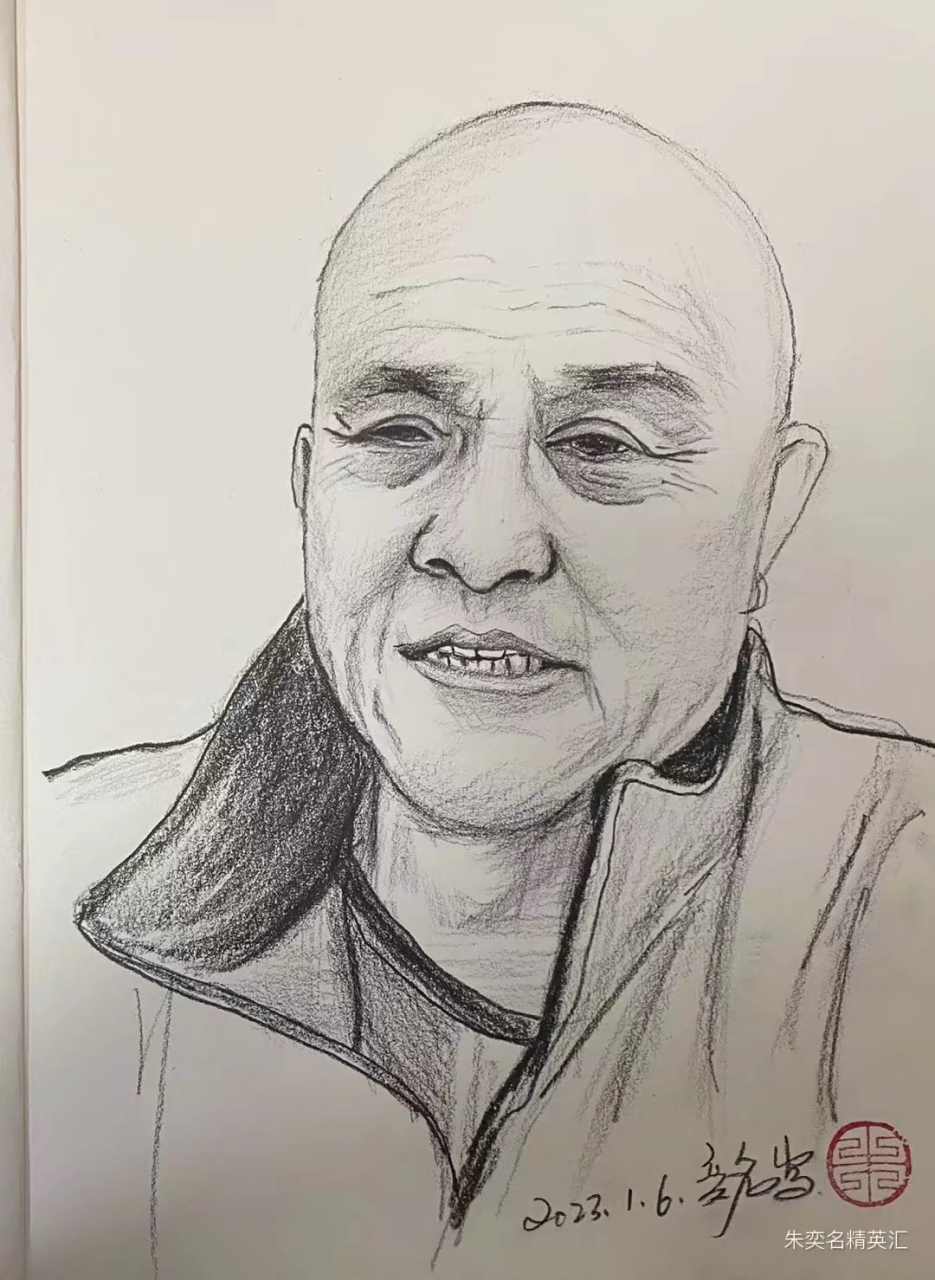 朱奕名速写著名画家史国良老师