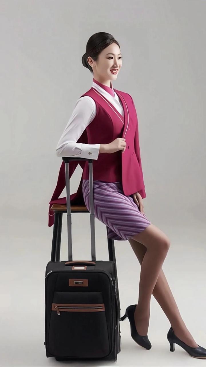 南方航空的姐妹,真是美的让人心醉啊.右边那位是亲爱的乘务长!