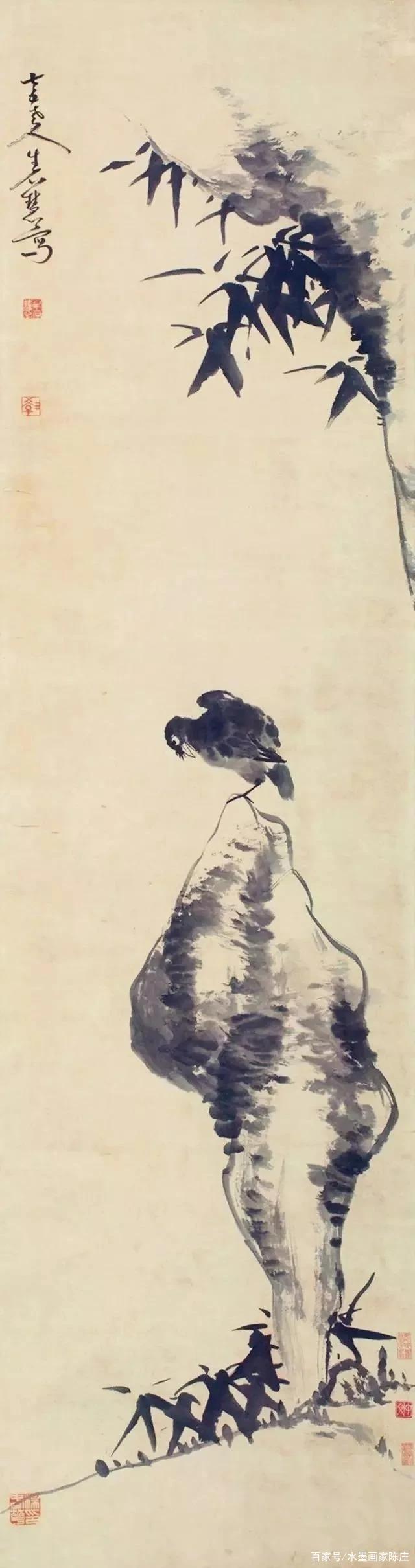 八大山人花鸟画作品