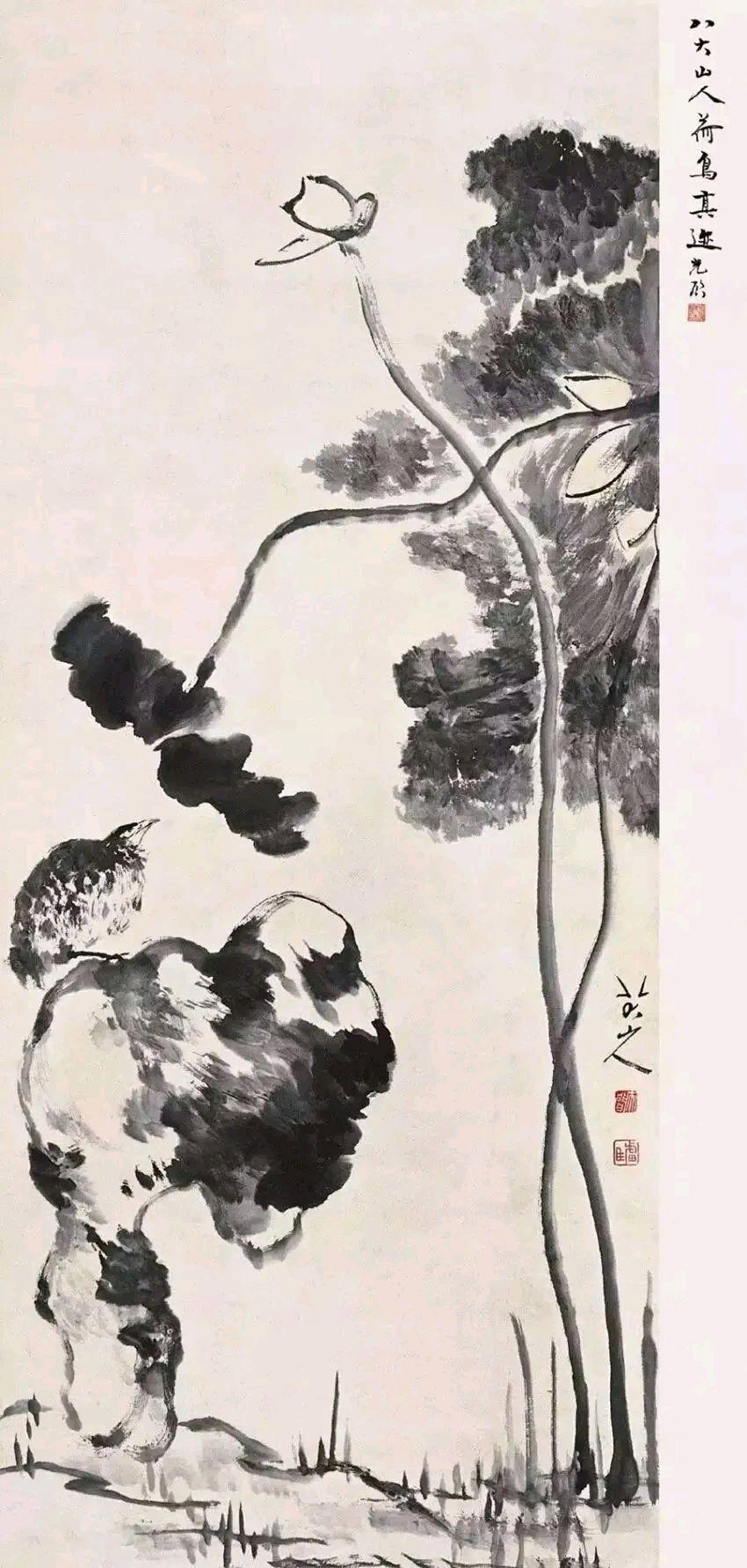 八大山人花鸟画作品