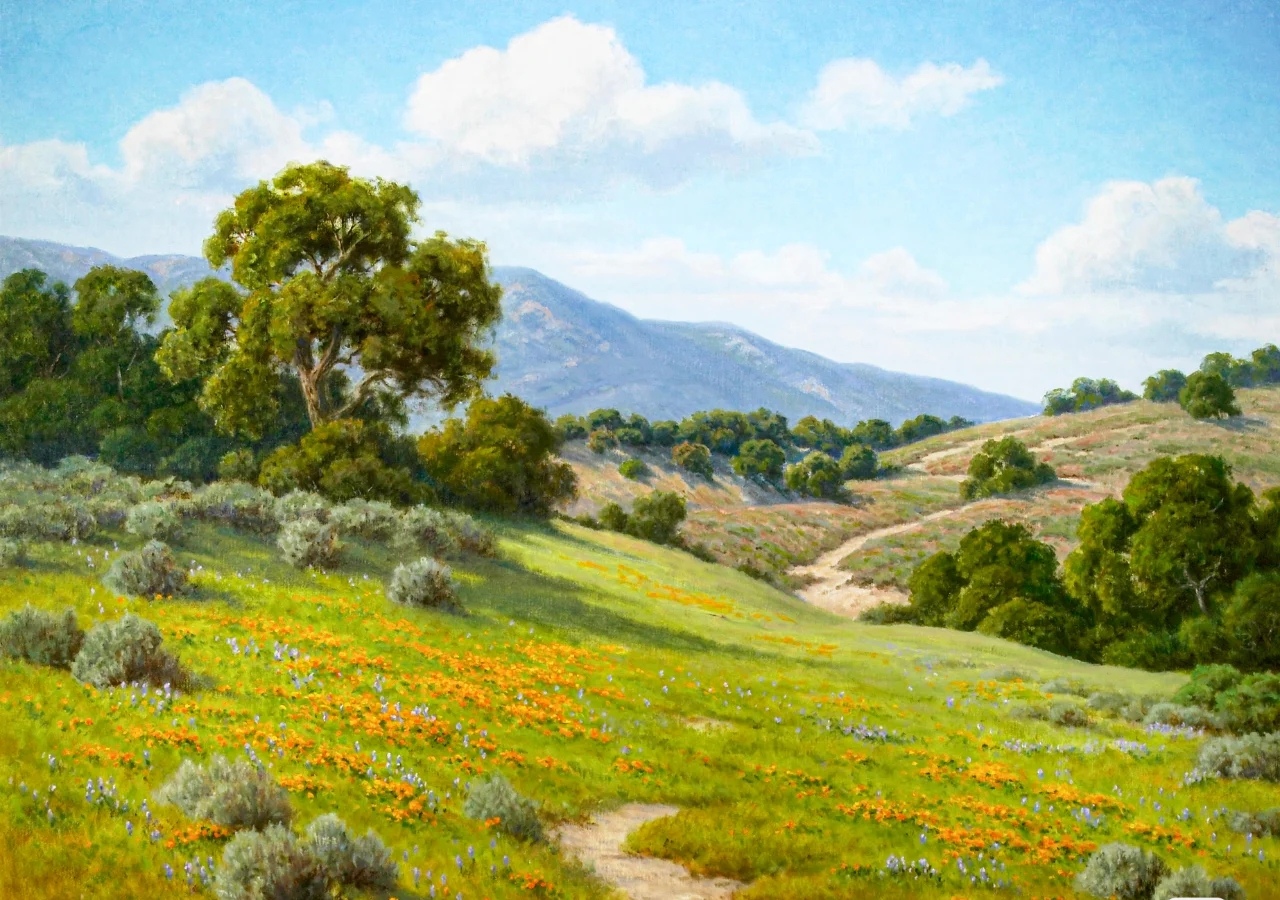 大自然风光油画作品欣赏.