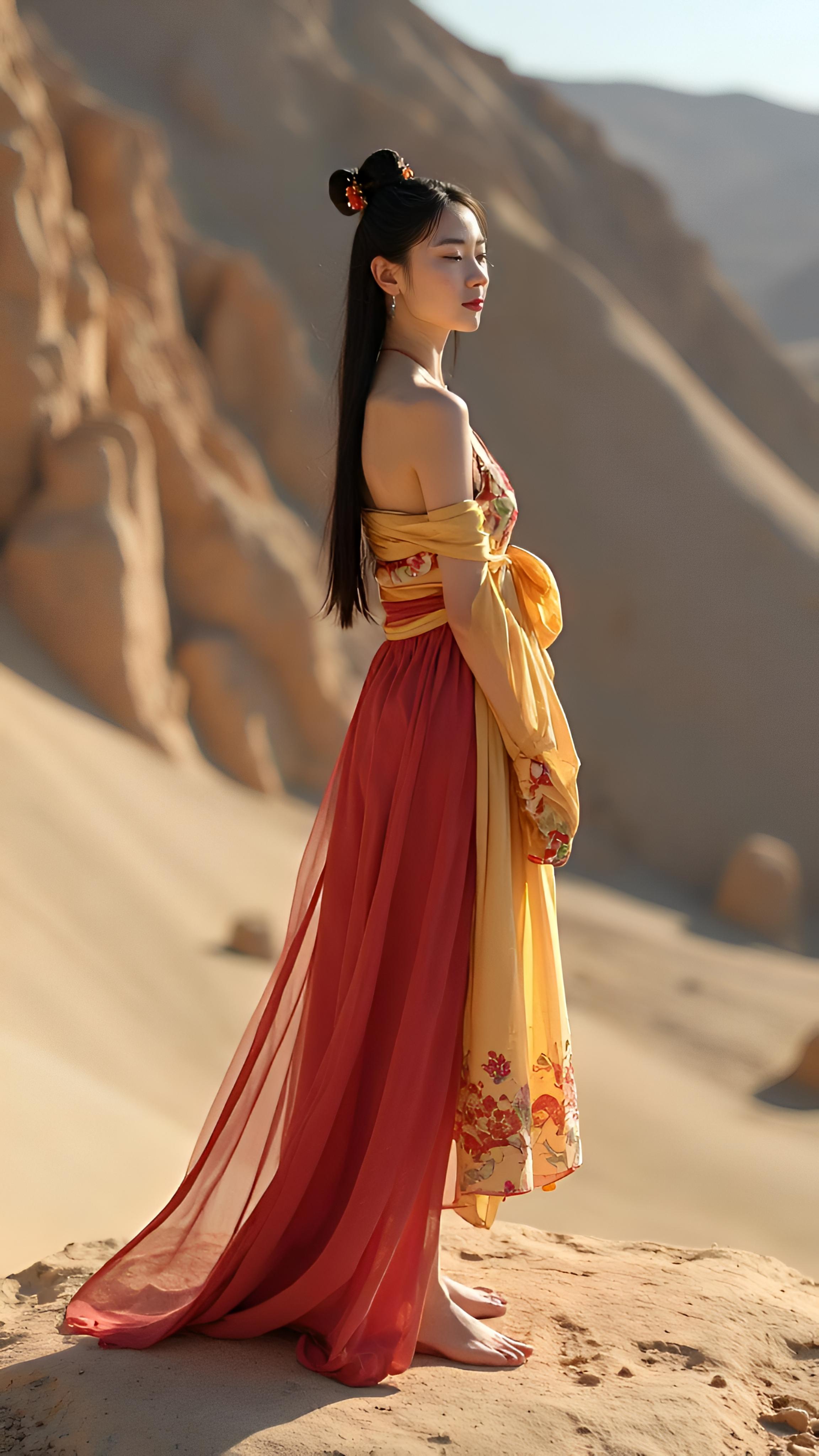 敦煌服饰,如飞天般飘逸