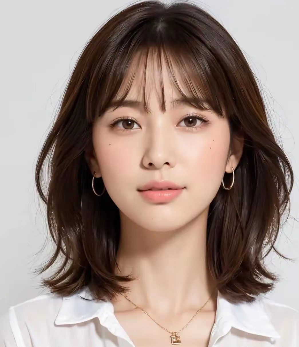 像眉上不规则刘海短发,能拉长面部轮廓,给人焕然一新的精气神儿,30到