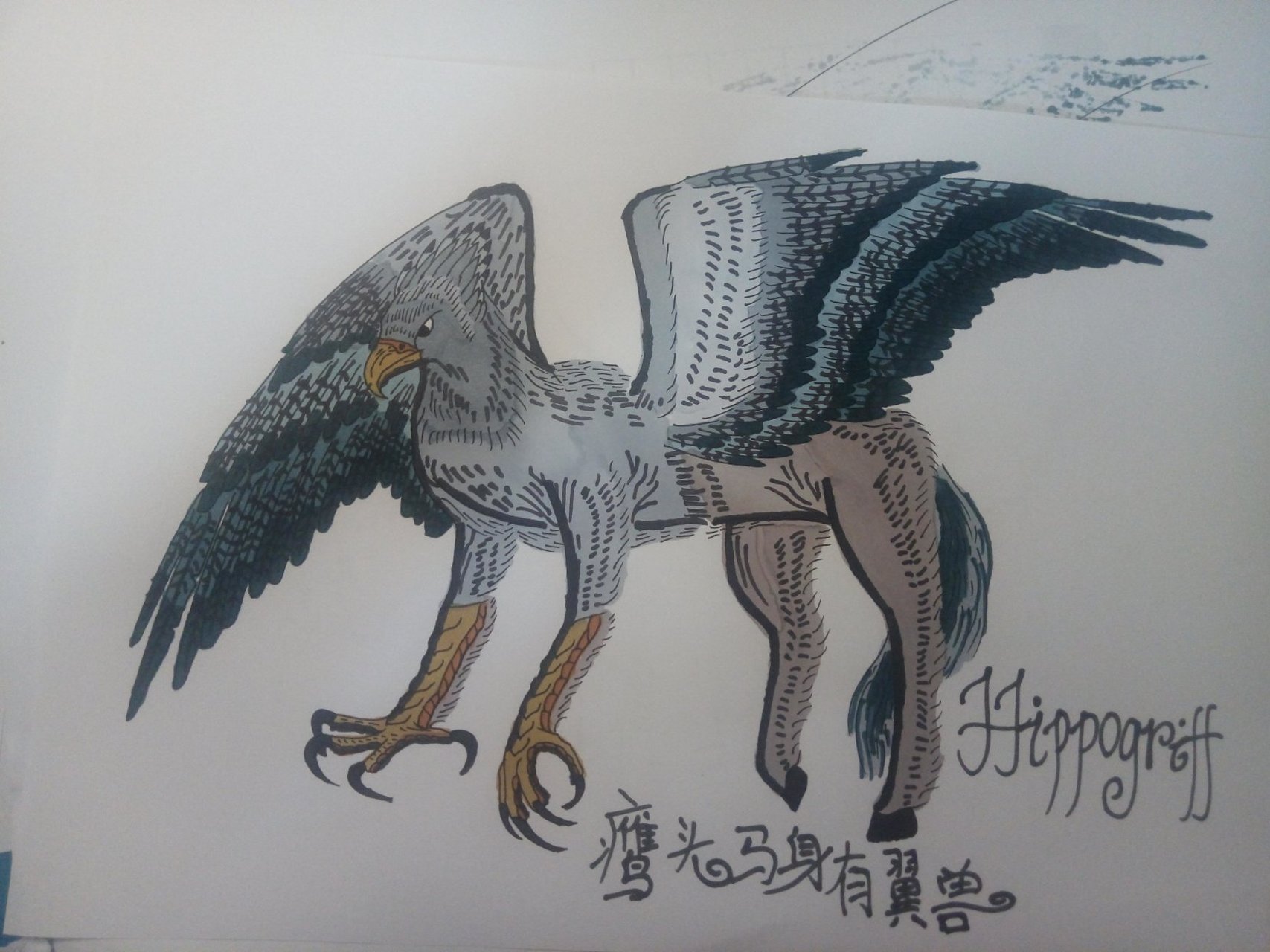 鹰头马身有翼兽hippogriff 也可以理解为是巴克比克.