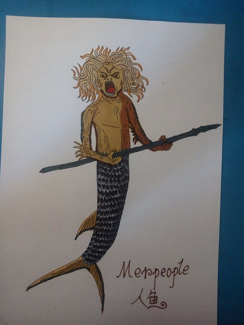 人鱼merpeople 看着这头发我想到了方便面…… (绝对