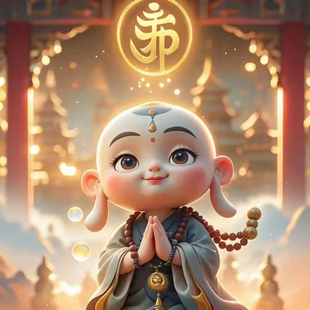 头像|无忧小沙弥,好运连连