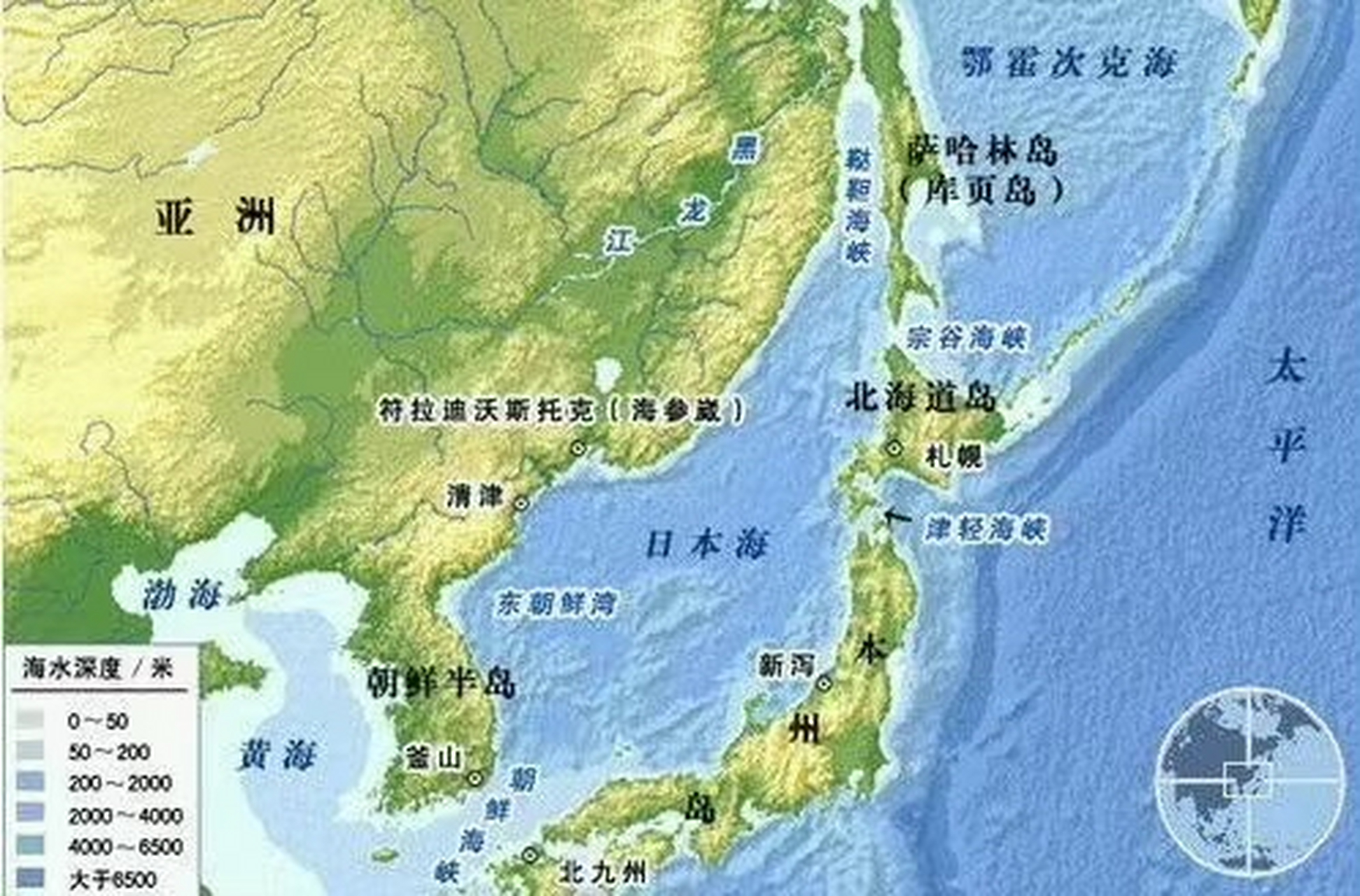 库页岛,曾经我国的第一大岛,面积约76400平方千米