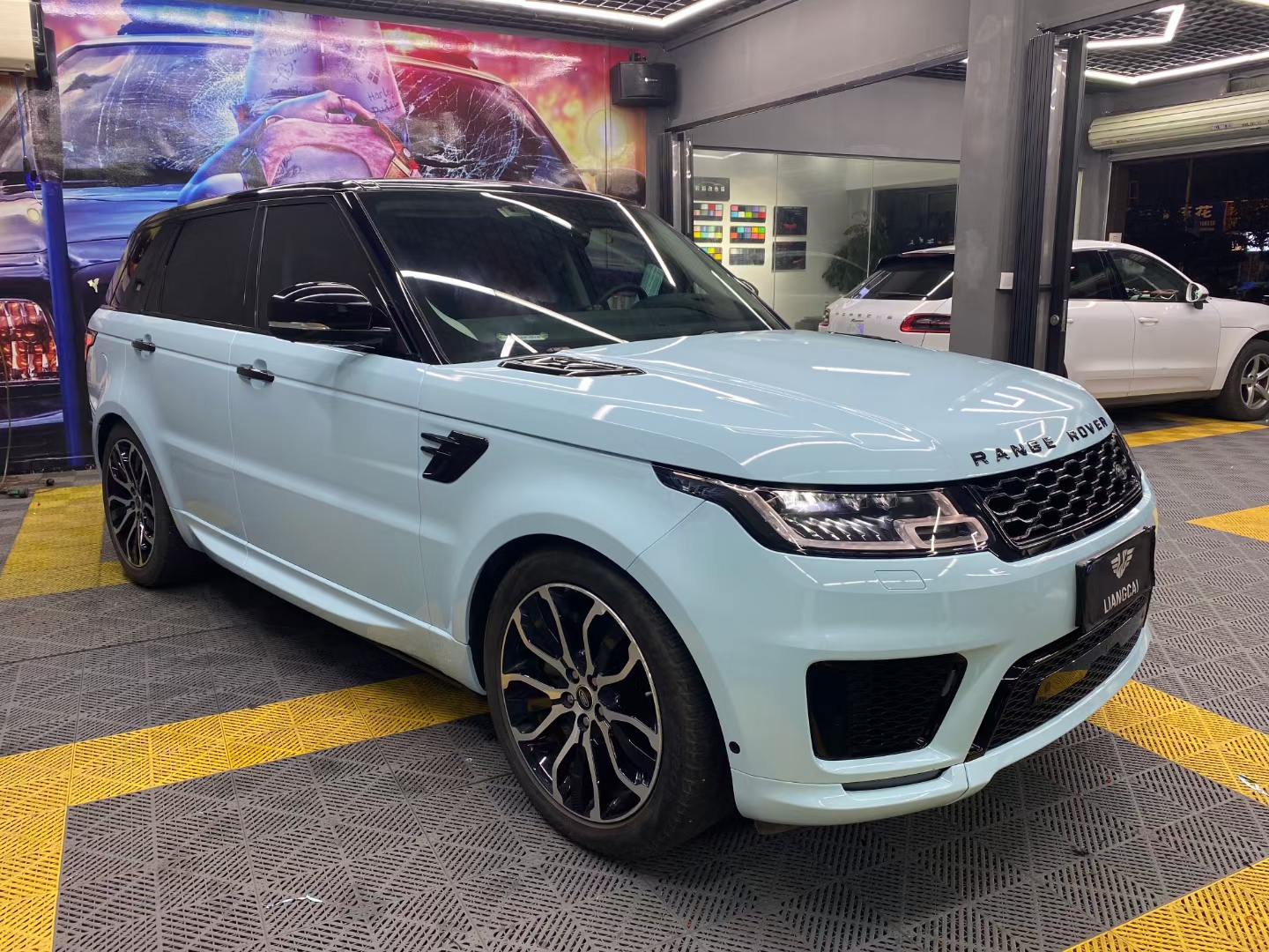 汽车# #汽车改色贴膜# #摄影爱好者联盟#  67 颜色:67水晶冰川蓝