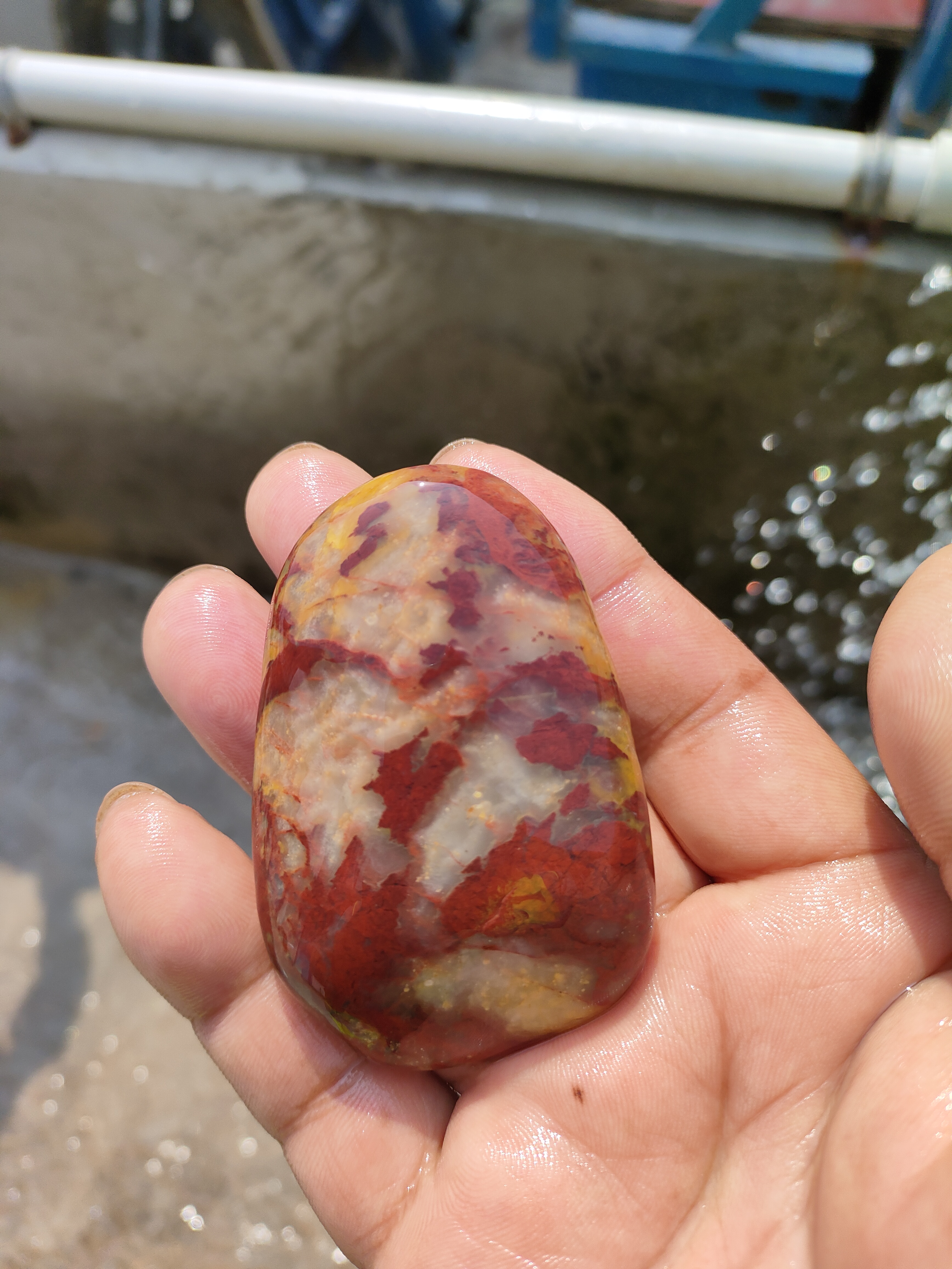 雨花石 谁知道这个雨花石 价值在多少