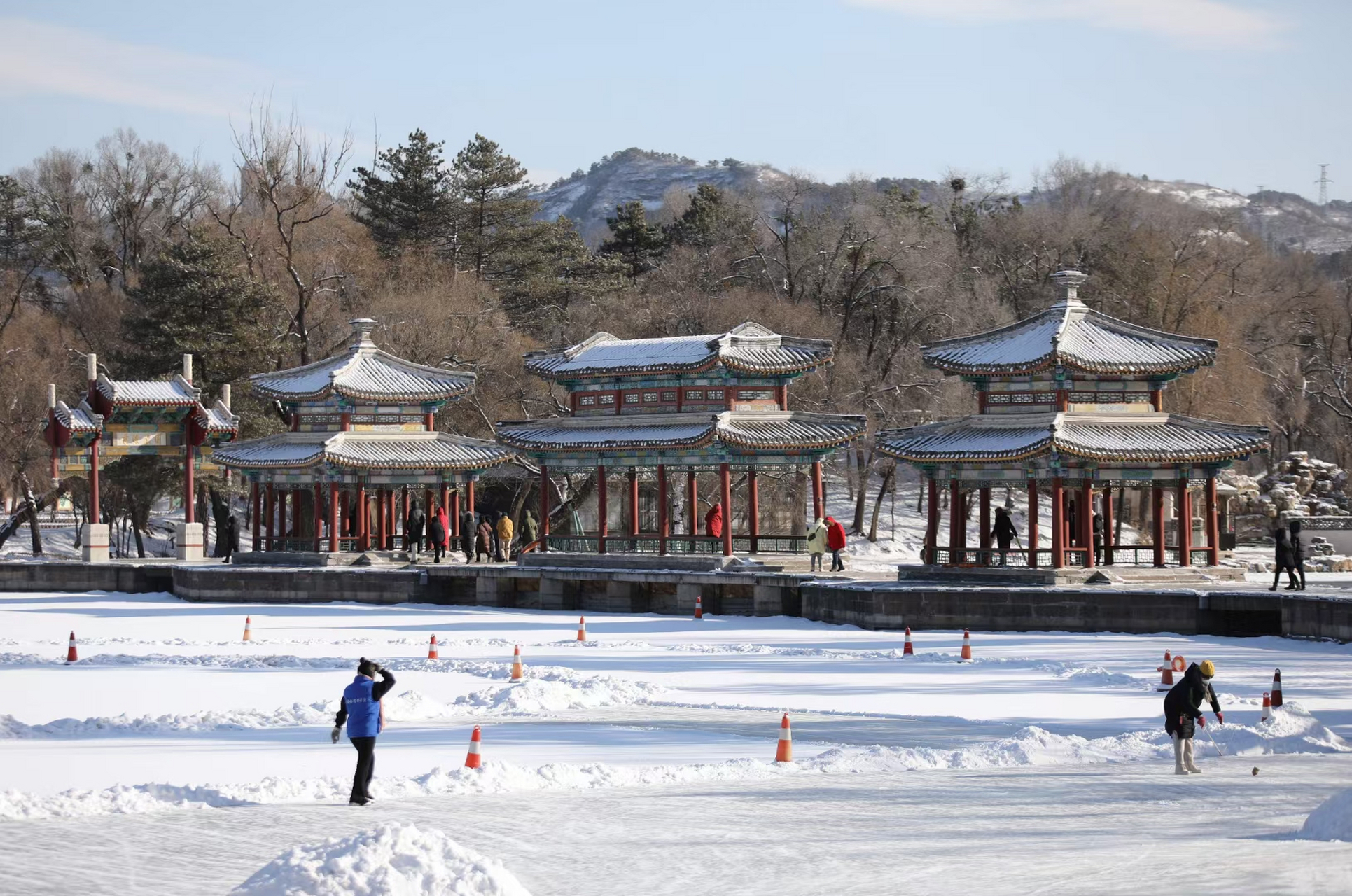 避暑山庄图片雪景图片