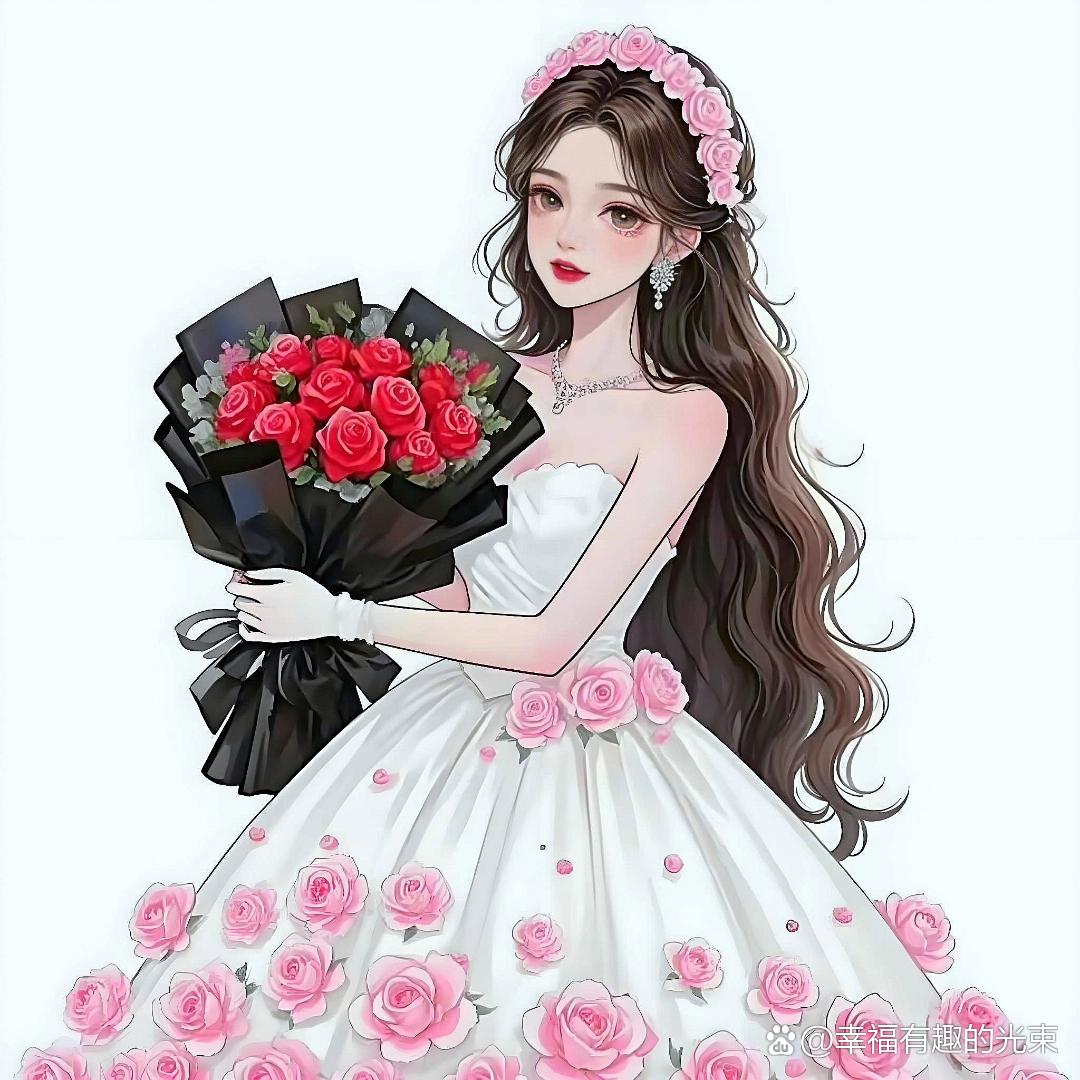 你穿上那袭婚纱,犹如花儿绽放, 瞬间成为最动人的风景