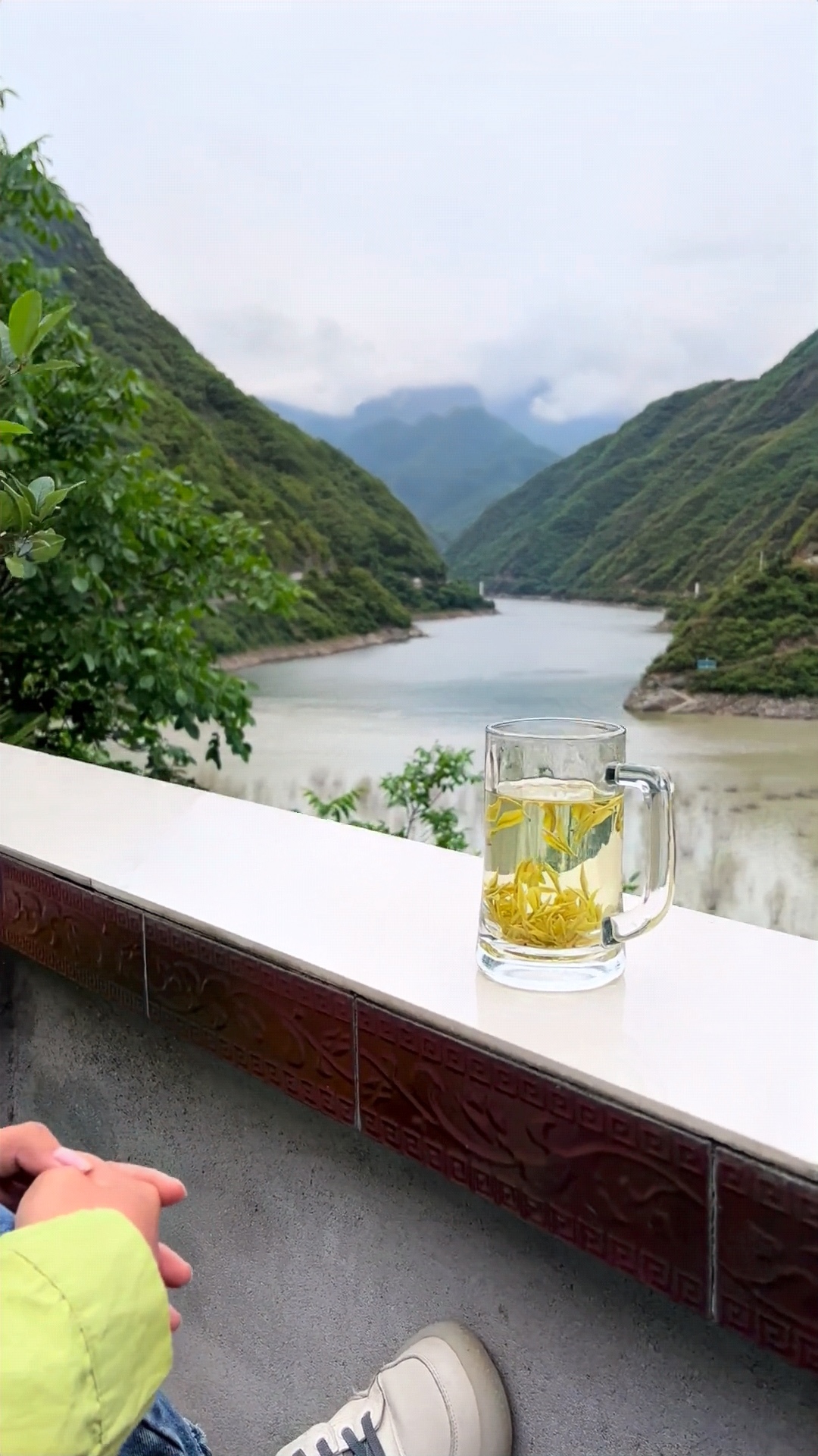 茶香袅袅,江水不息,似巨龙蜿蜒