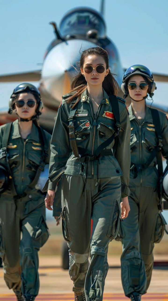 中国空军的"空军花木兰"是指中国空军的女飞行员们,她们以坚韧不拔的