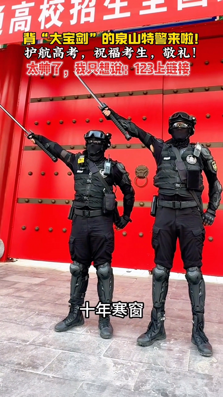 特警敬礼背影图片