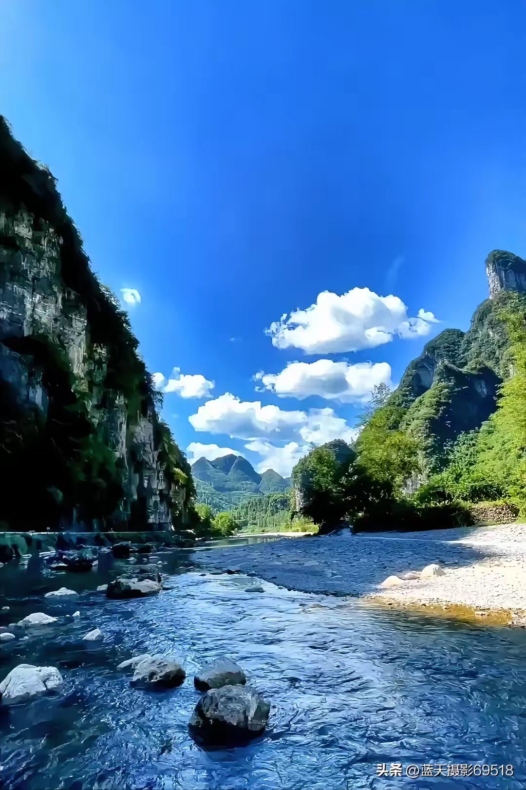 蓝天白云大地山水图片图片