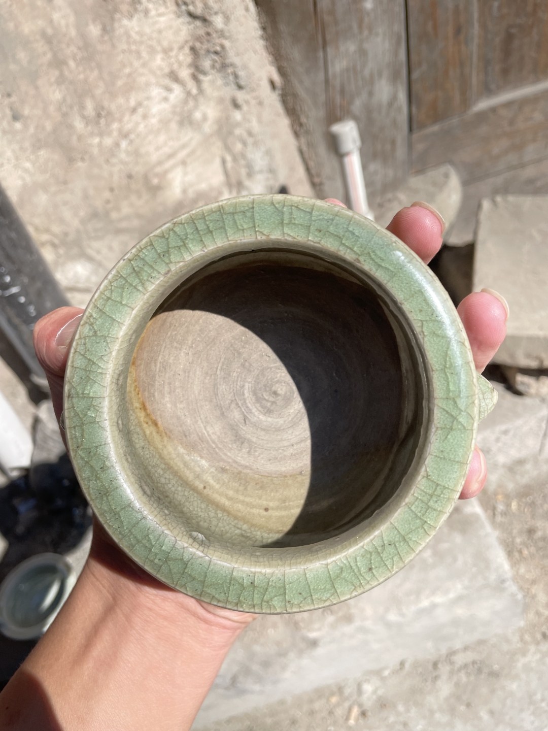 明代龙泉窑小琴炉