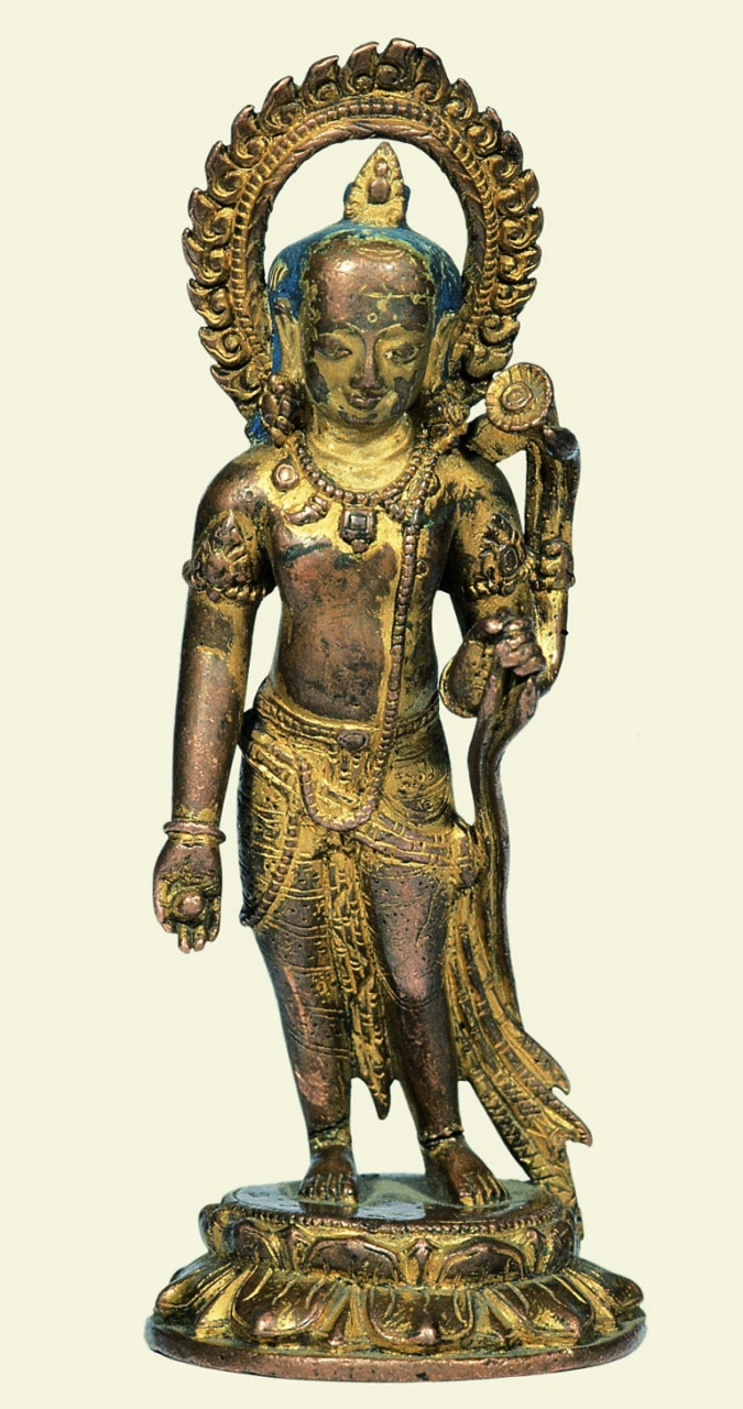 藏传佛教造像艺术 1,释迦牟尼或"化身佛"  尼泊尔(过渡时期) 公元10