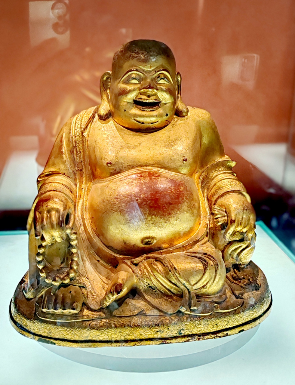 洛阳博物馆藏鎏金铜弥勒佛#佛教文化# #佛教# #洛阳