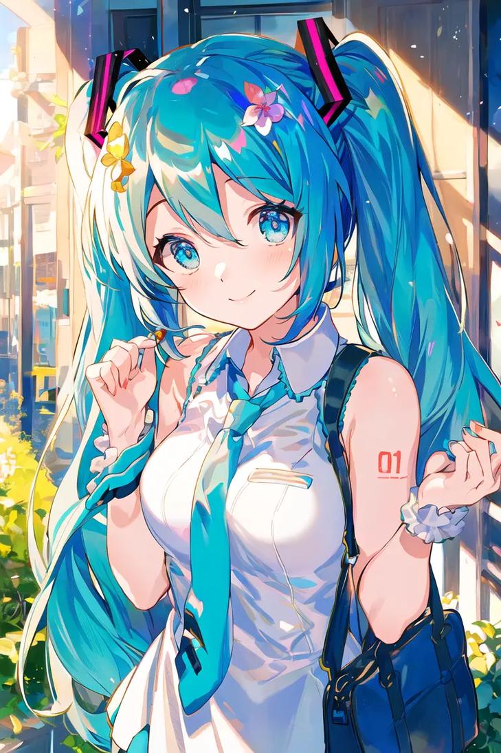 可爱初音图片�