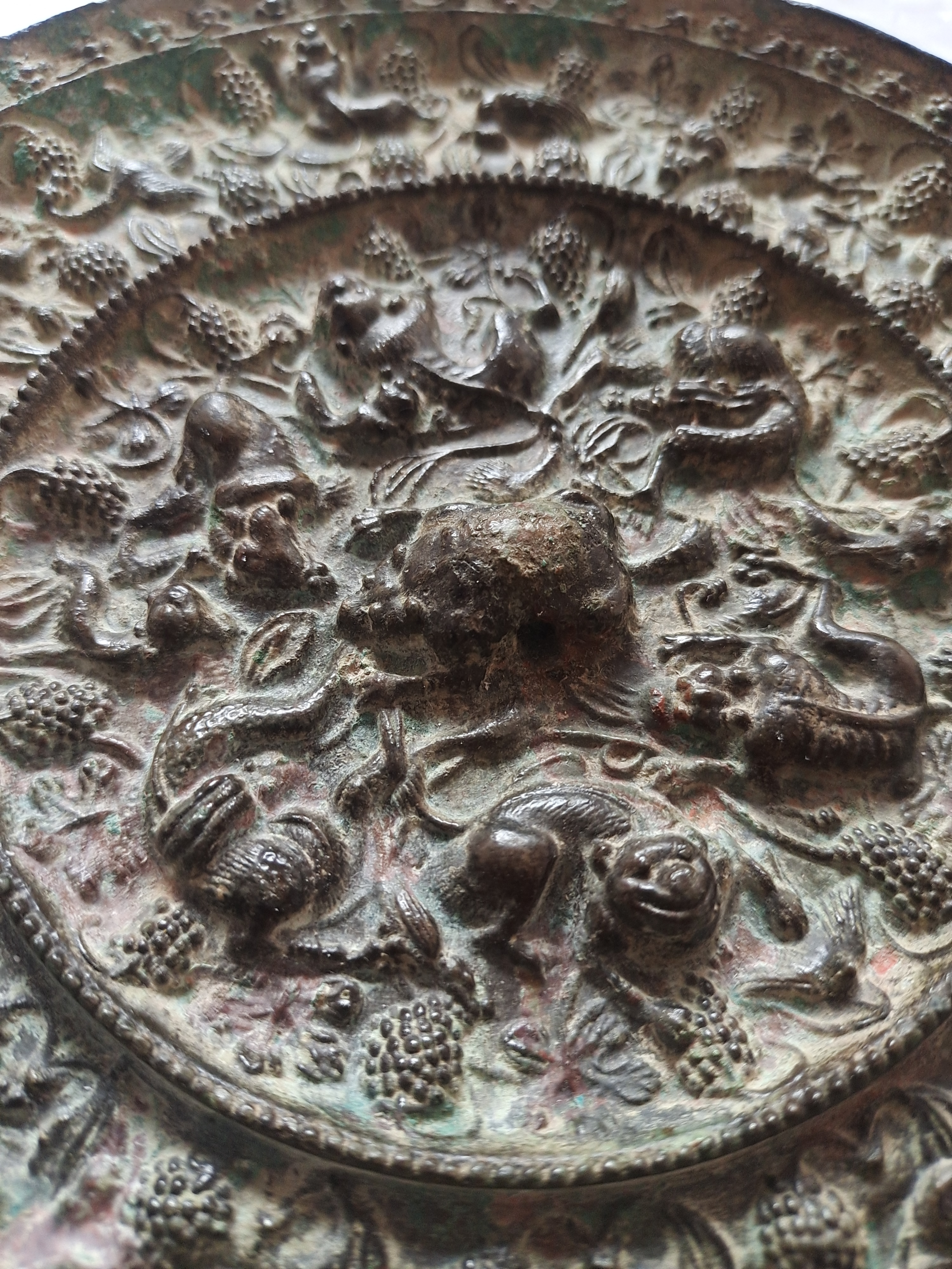 海兽葡萄镜直径19.8厘米