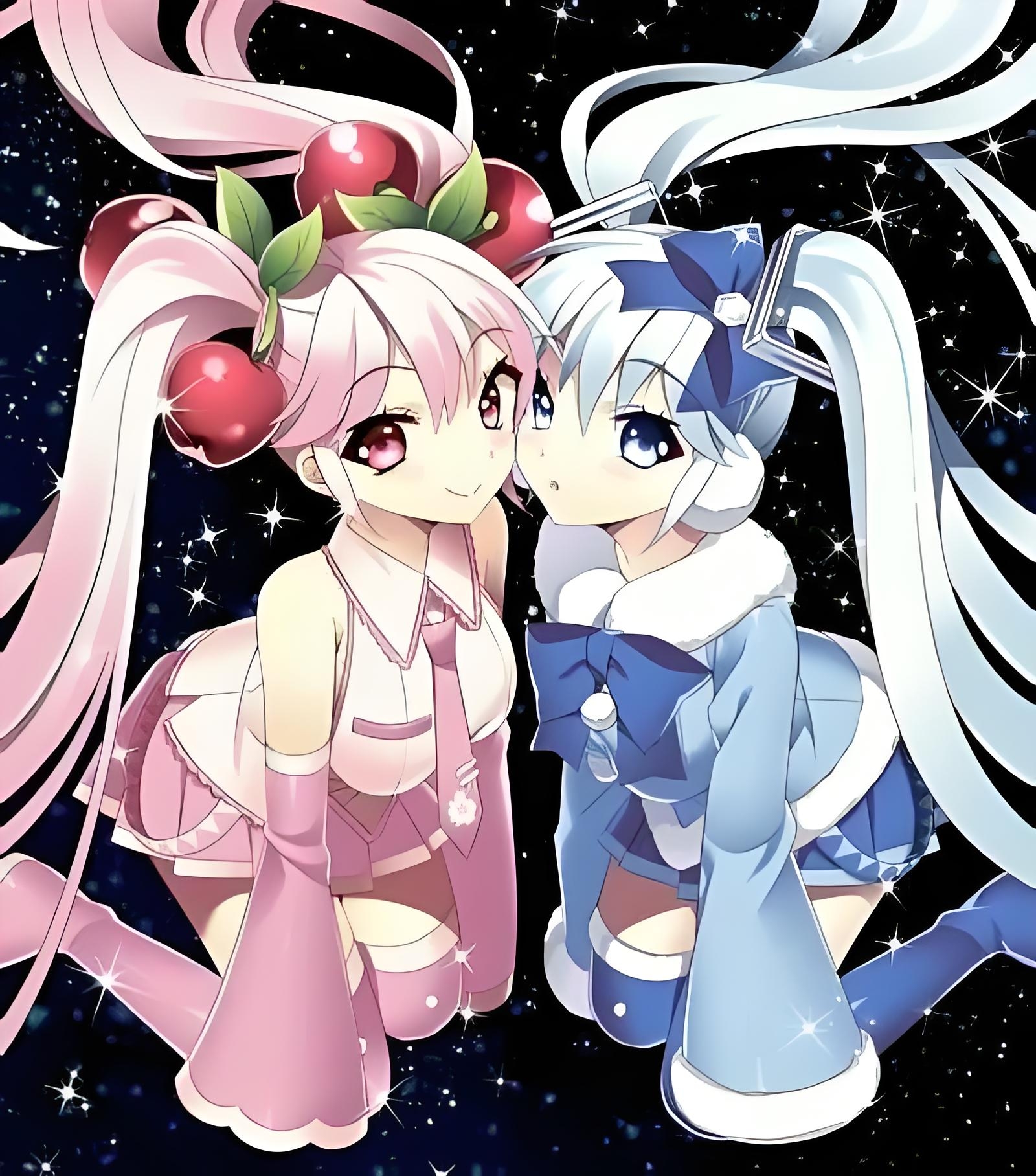 雪樱初音闺蜜头像