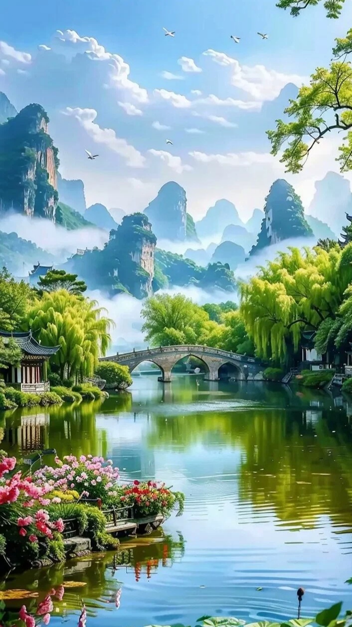 春天大自然风景 优美图片