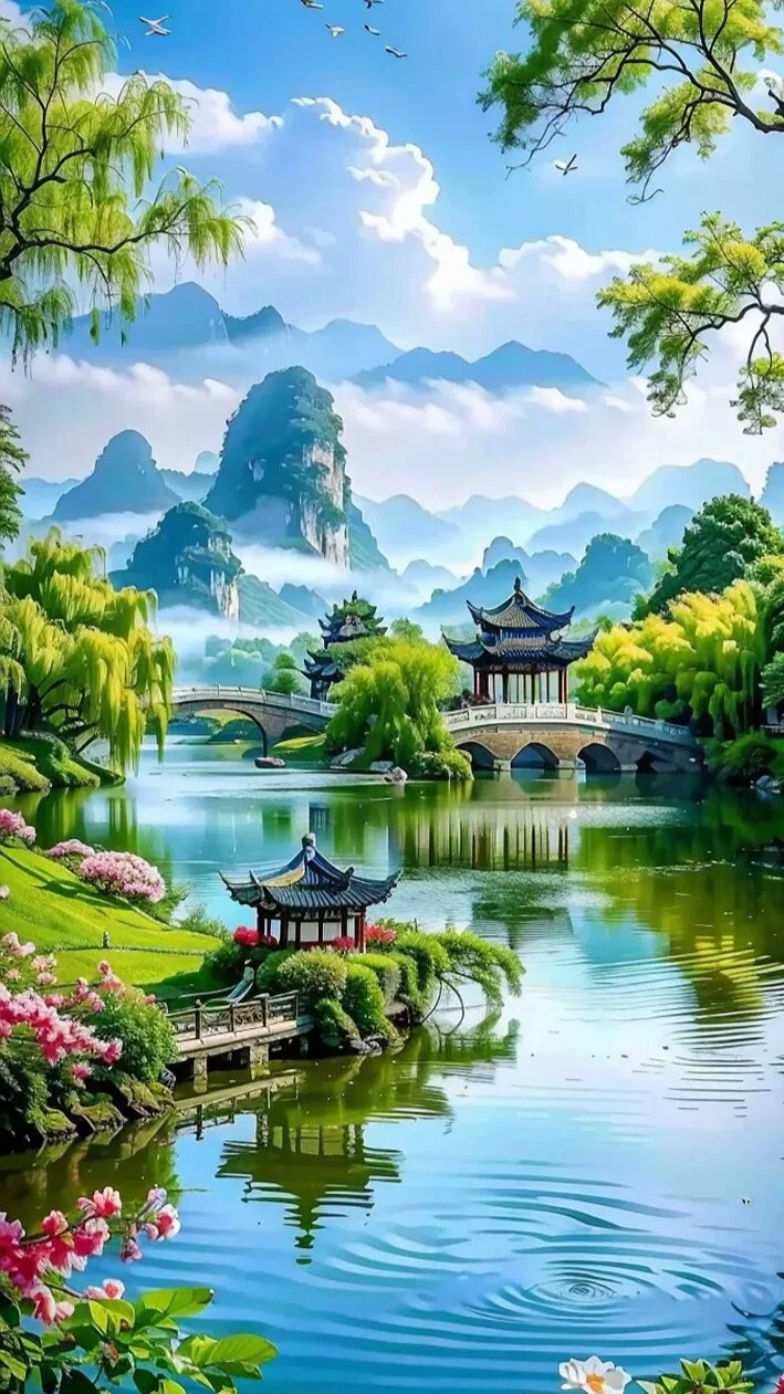 春天大自然风景 优美图片