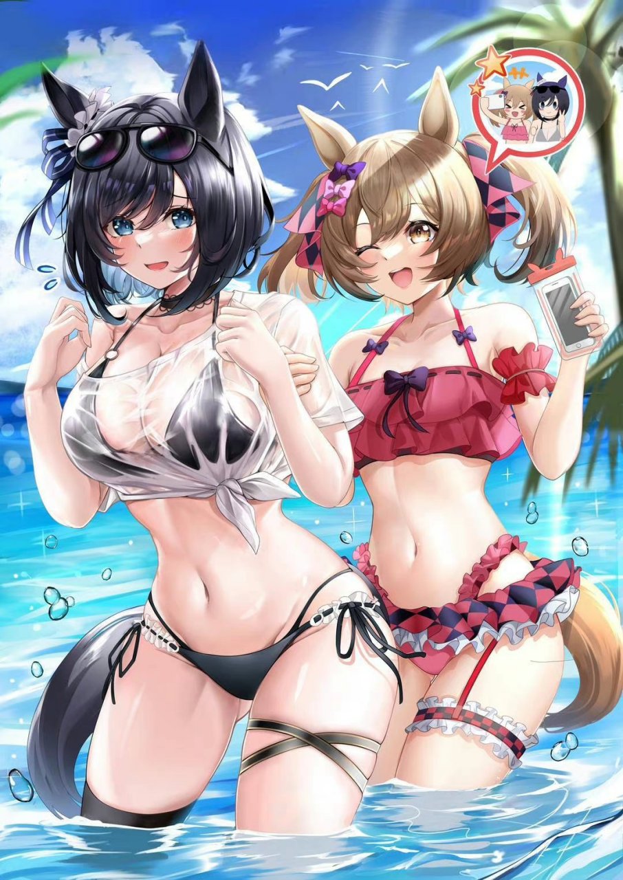 荣进闪耀,醒目飞鹰——赛马娘pretty derby——画师:リュウ