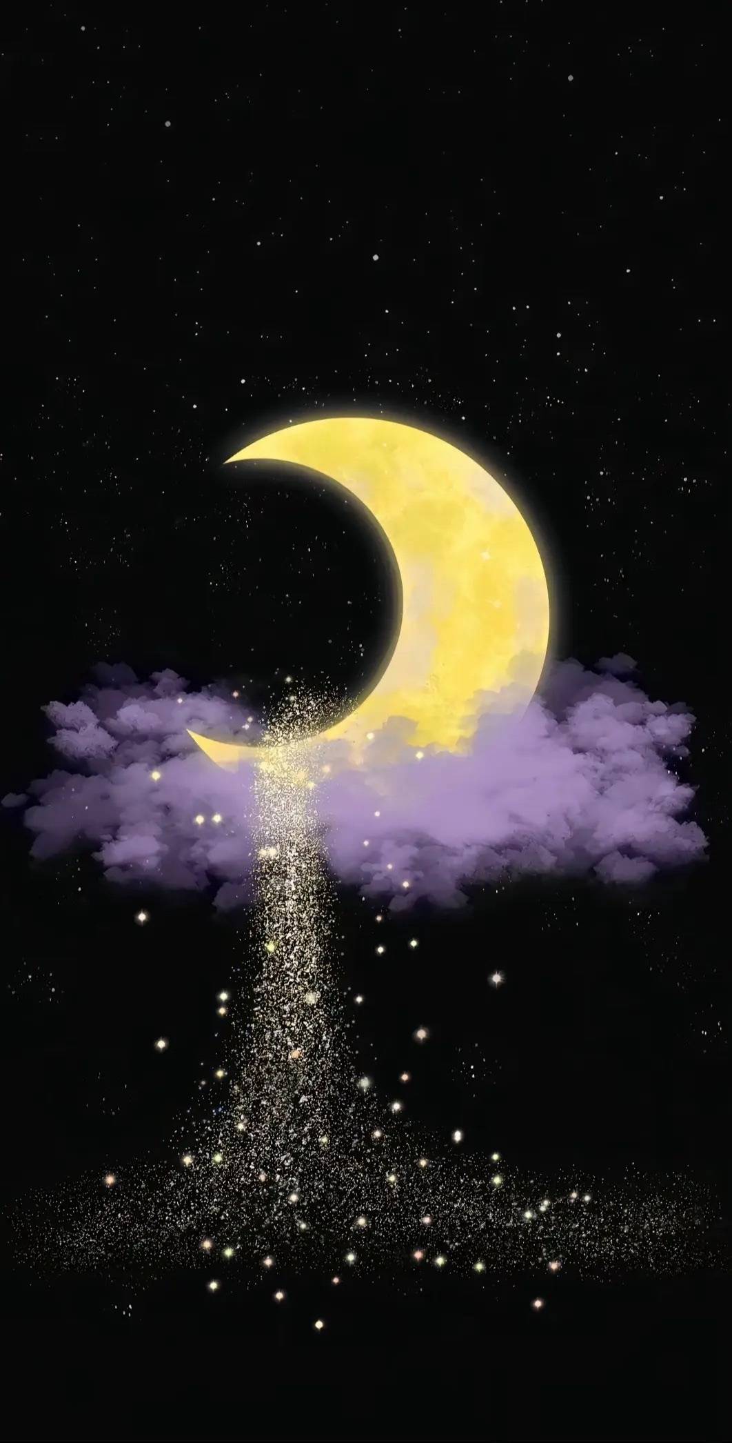 一轮皓月当空照,瞬时清辉满人间