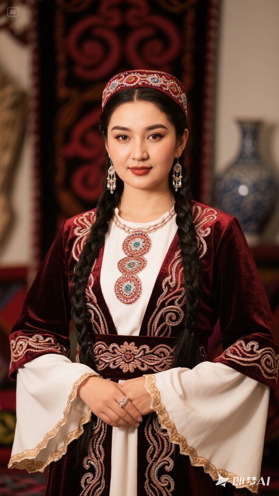 这些服饰不仅体现了哈萨克族的审美观念,还承载着该民族的文化传