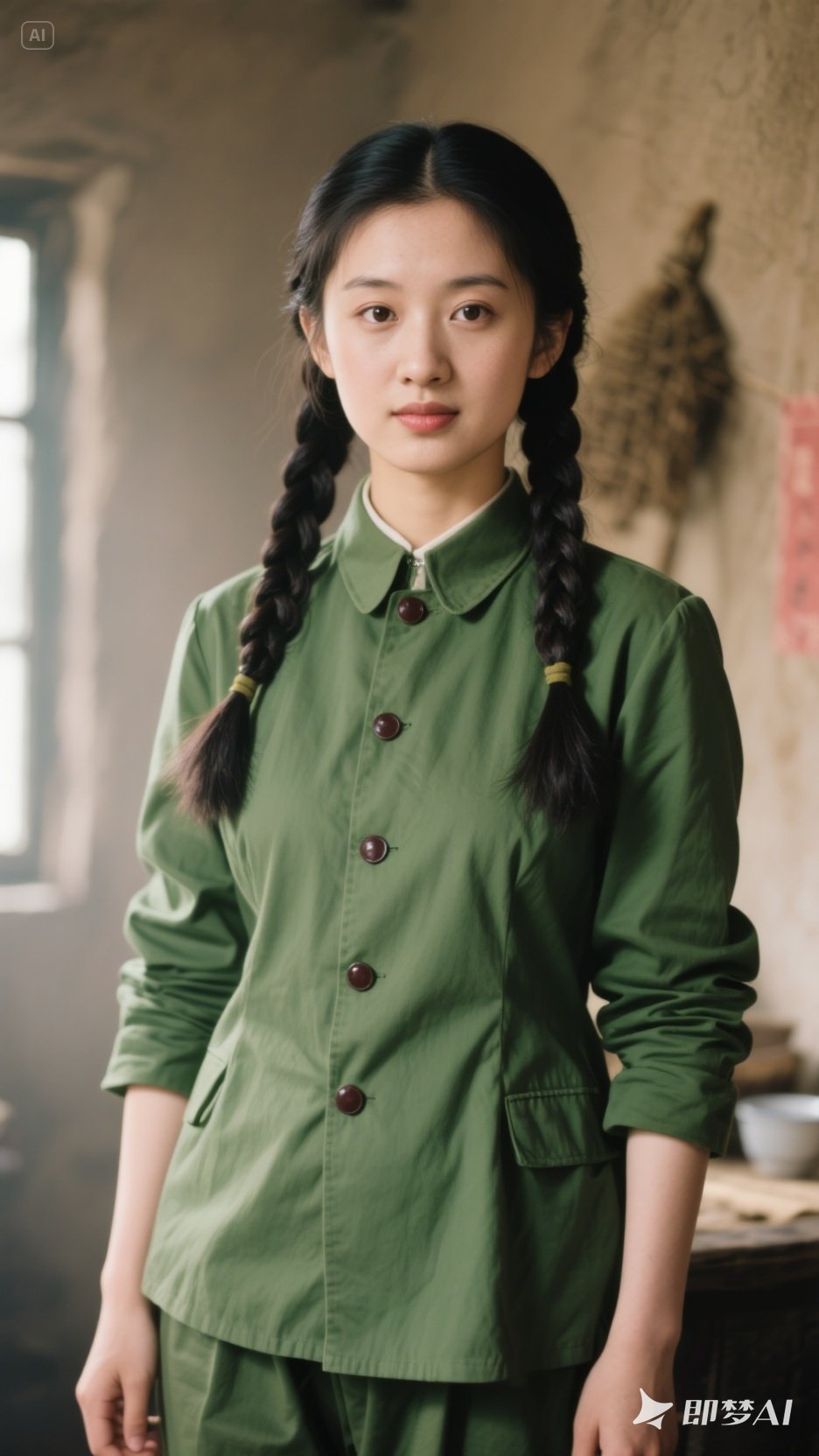 80年代的农村,二十岁姑娘宛如画中走出
