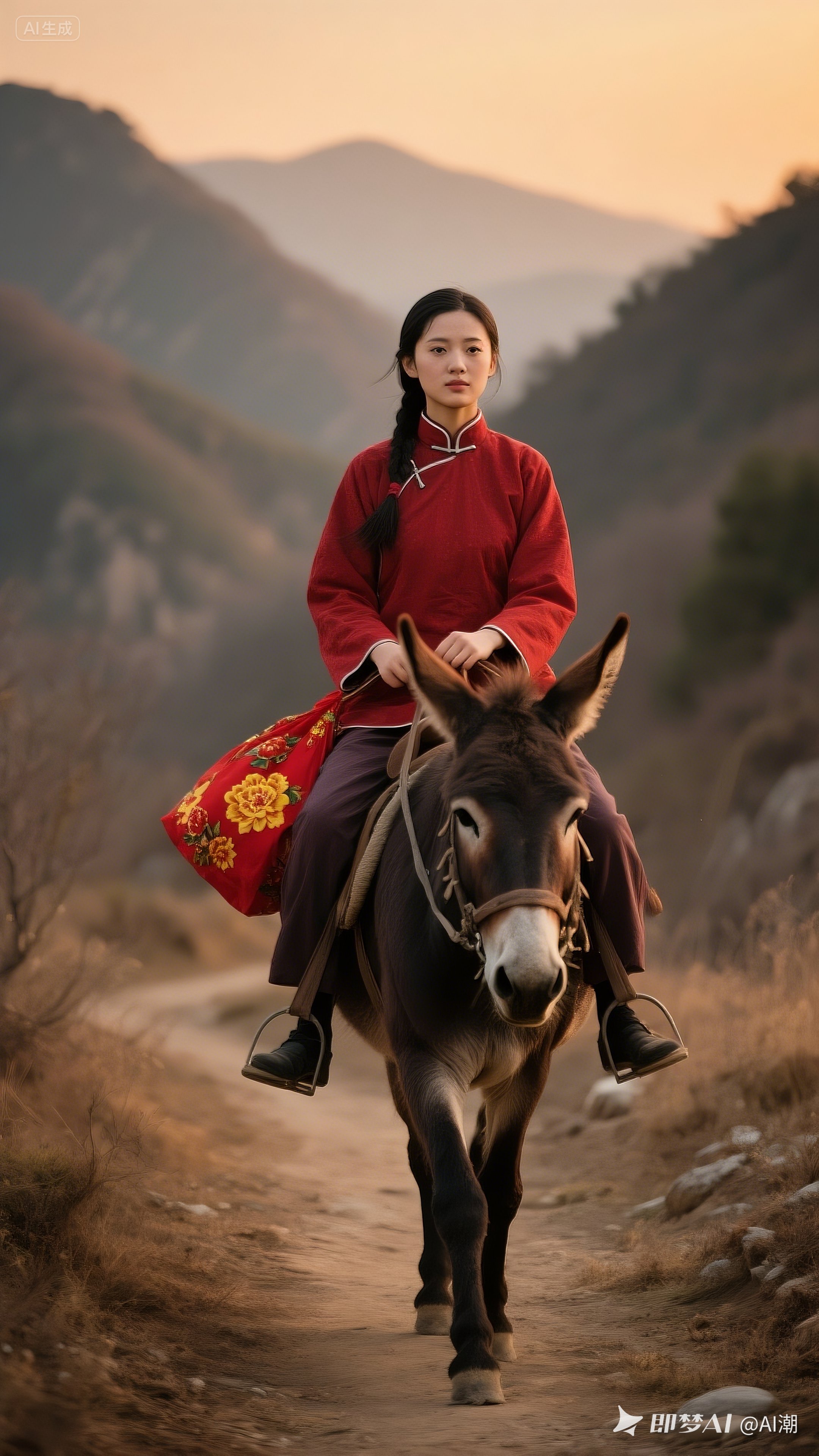沂蒙山的山岭小路上,晨雾还未散尽