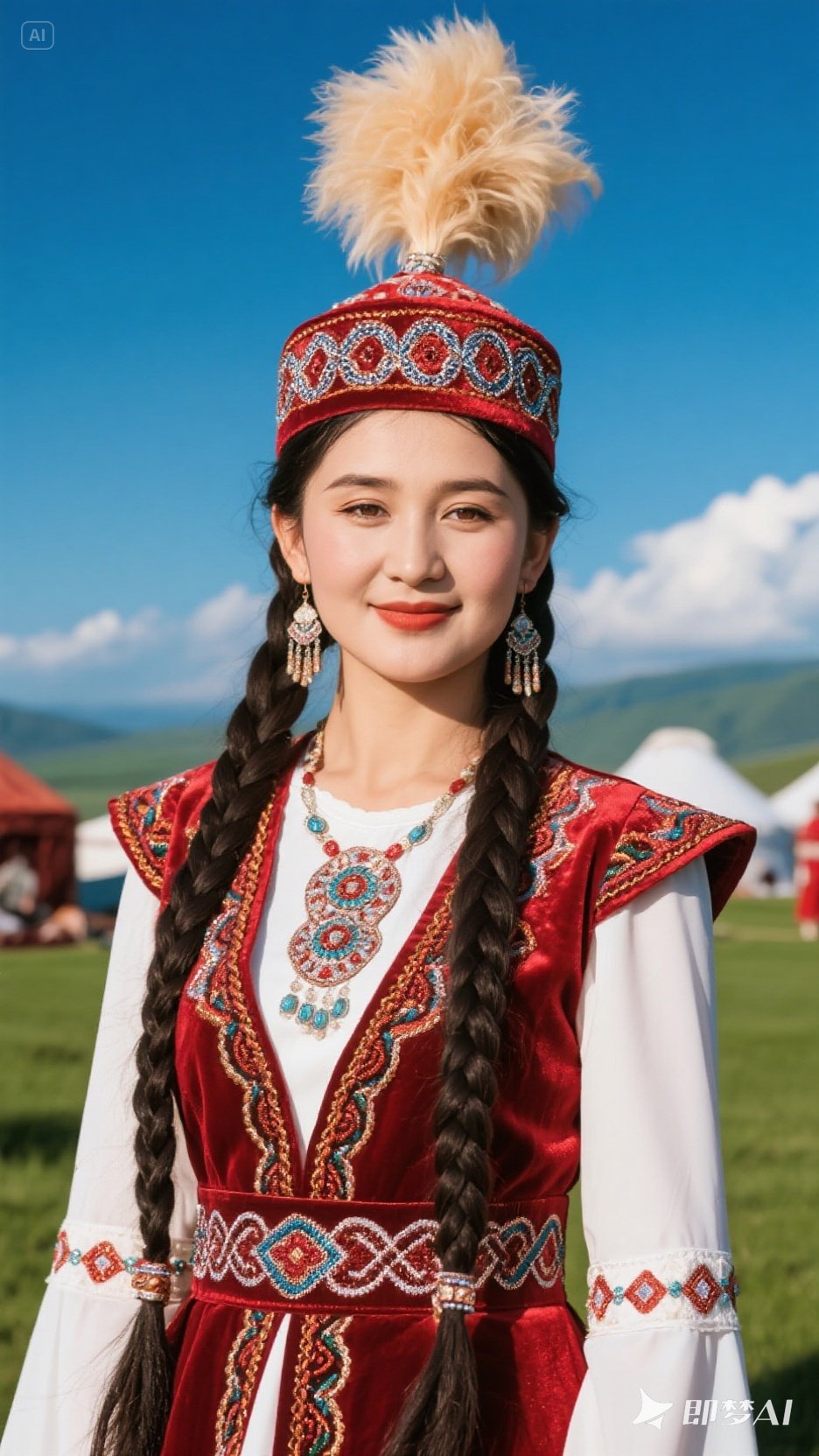 这些服饰不仅体现了哈萨克族的审美观念,还承载着该民族的文化传