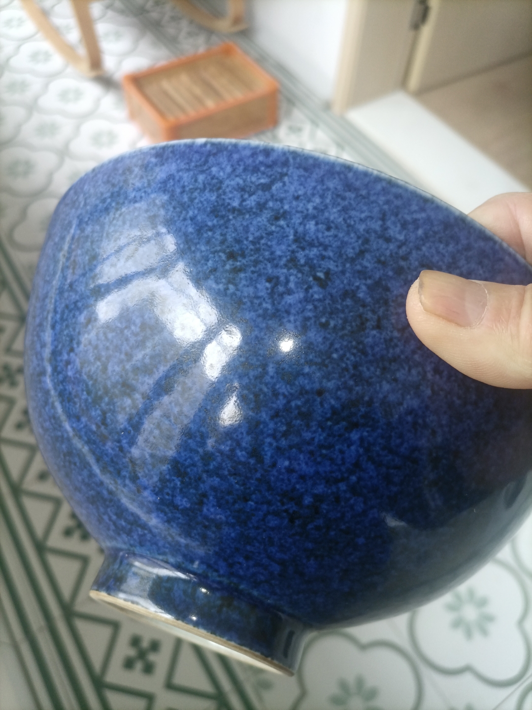 各种矿物质晶 明宣德雪花蓝大碗最贵十件洒蓝宣德洒蓝珐华彩大盘图片