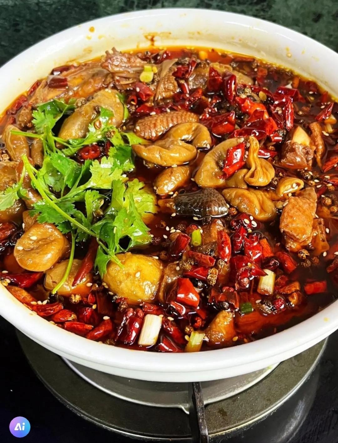 肥肠芋儿鸡是一道特色美食.
