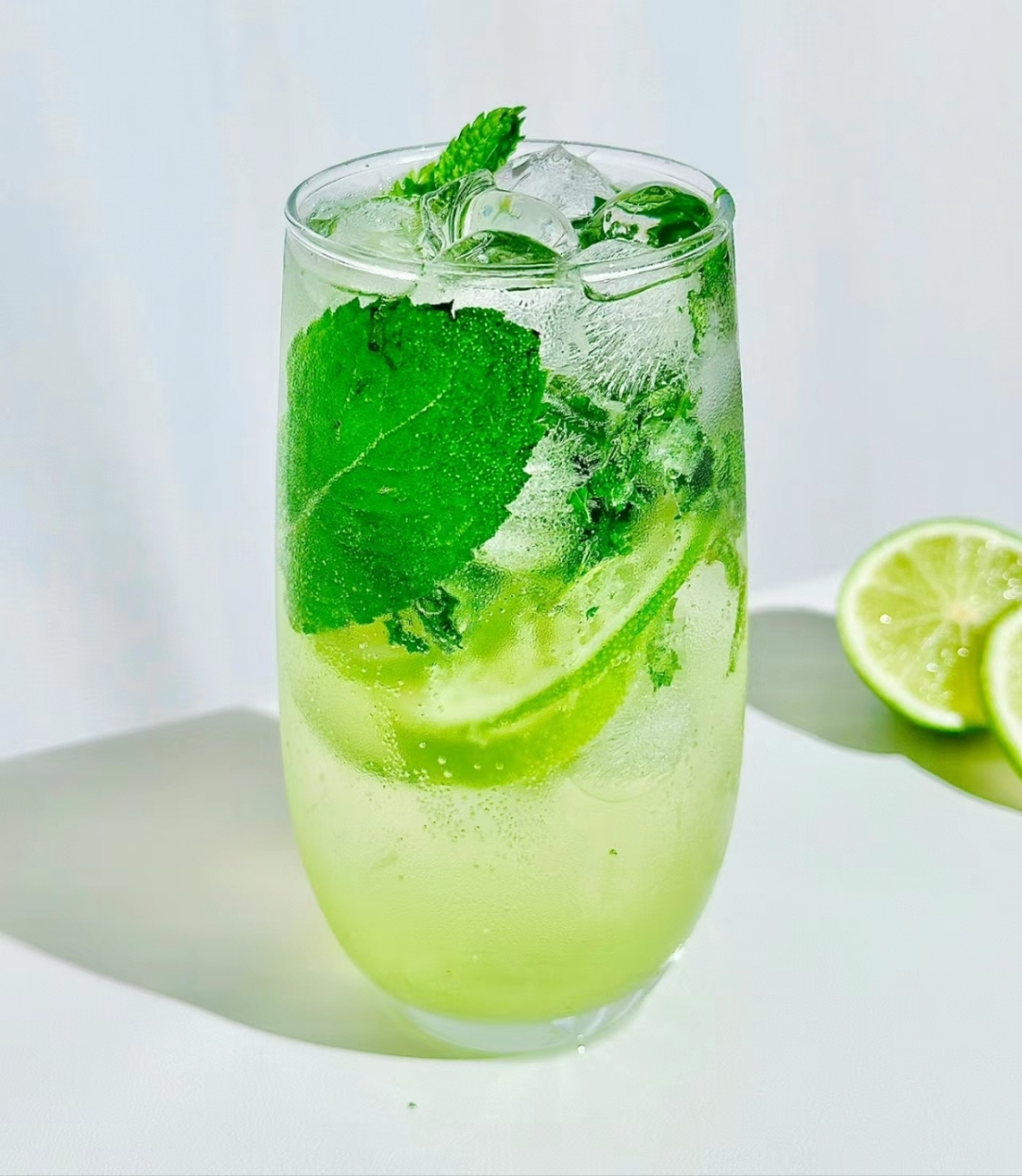 薄荷叶的清凉与柠檬的酸甜相互交织,散发出迷人的香气.