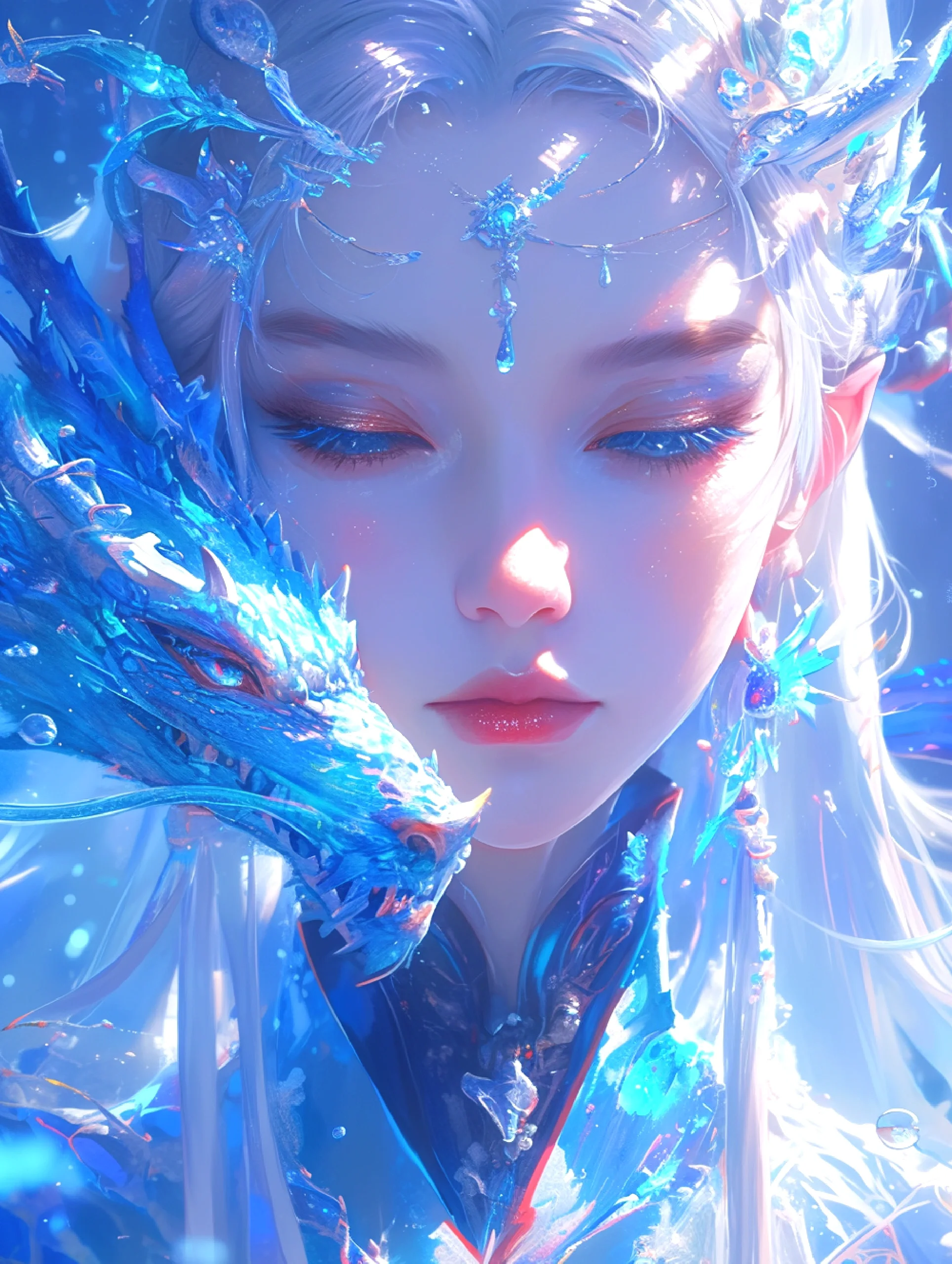 她是那样独特,那样迷人,如同冬日里的一抹冰霜,让人无法抗拒