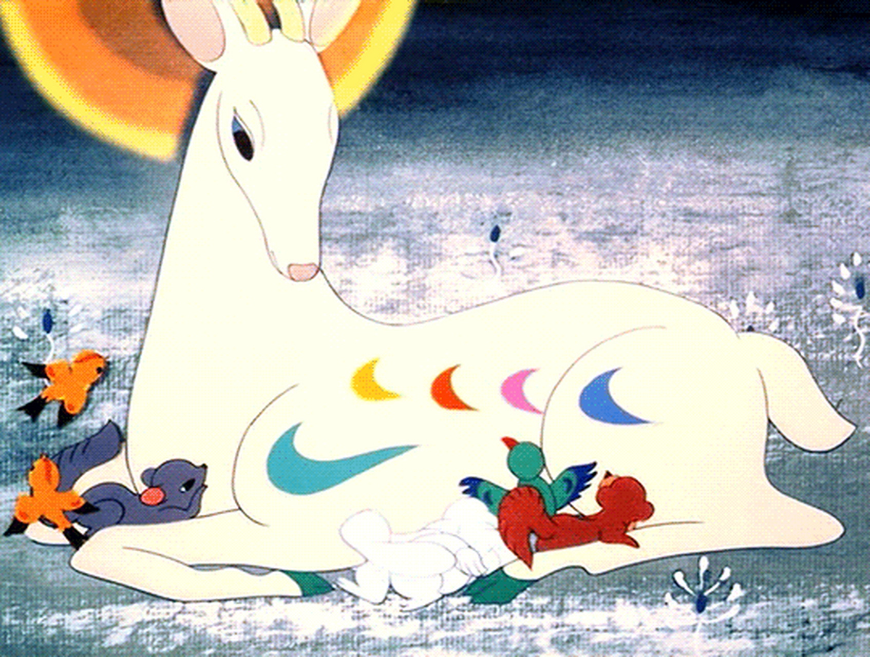 点赞的朋友,这只九色鹿会给你带来真正的好运 ～[鲜花][鲜花][牛福到]