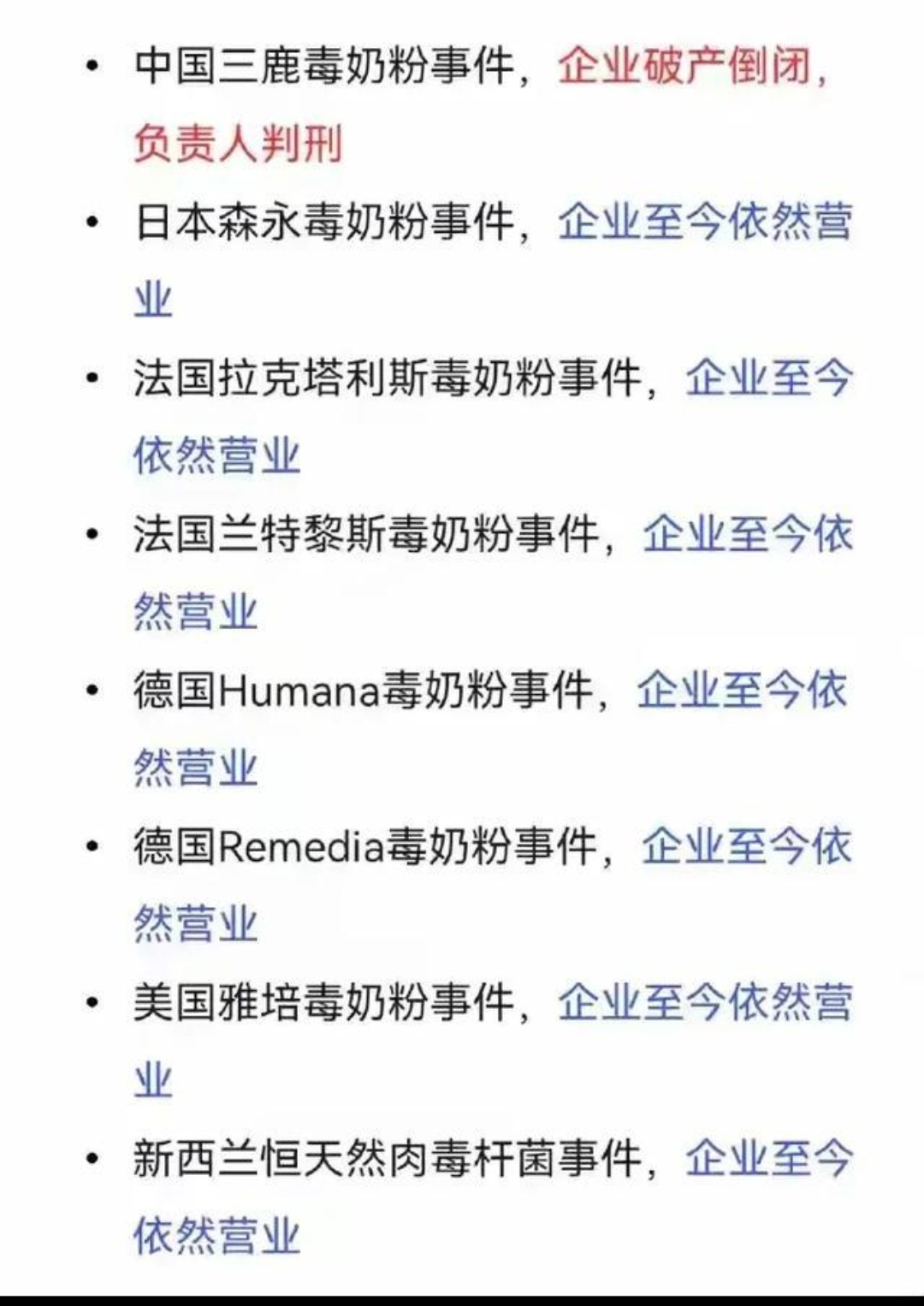 奶粉安全警钟长鸣:国内外多起毒奶粉事件后,企业命运各异