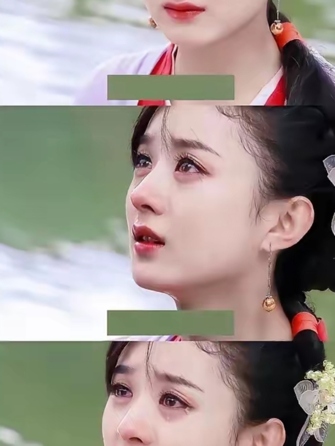 赵丽颖的哭法符合琼瑶的要求,她就要求女演员哭戏必须梨花带雨.