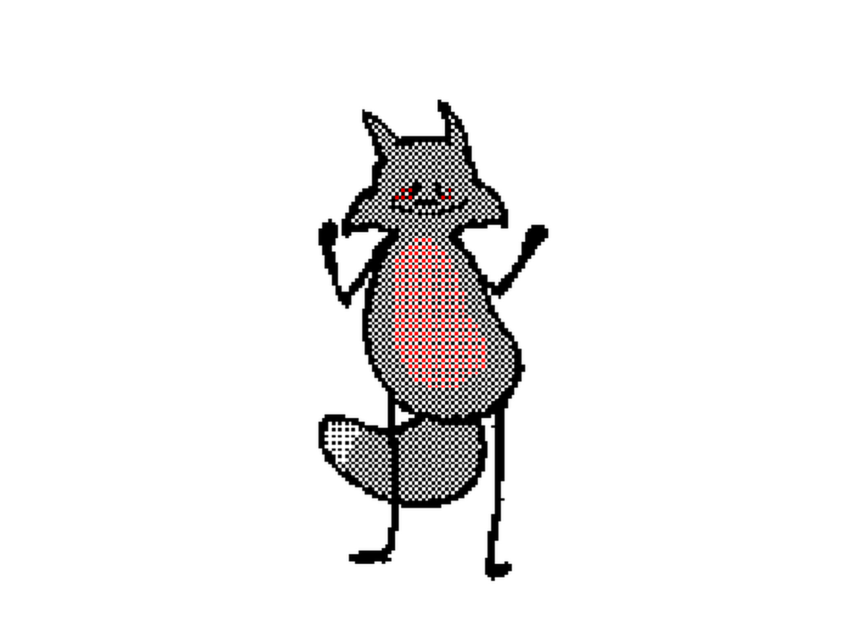 可爱的跳舞小狐狸