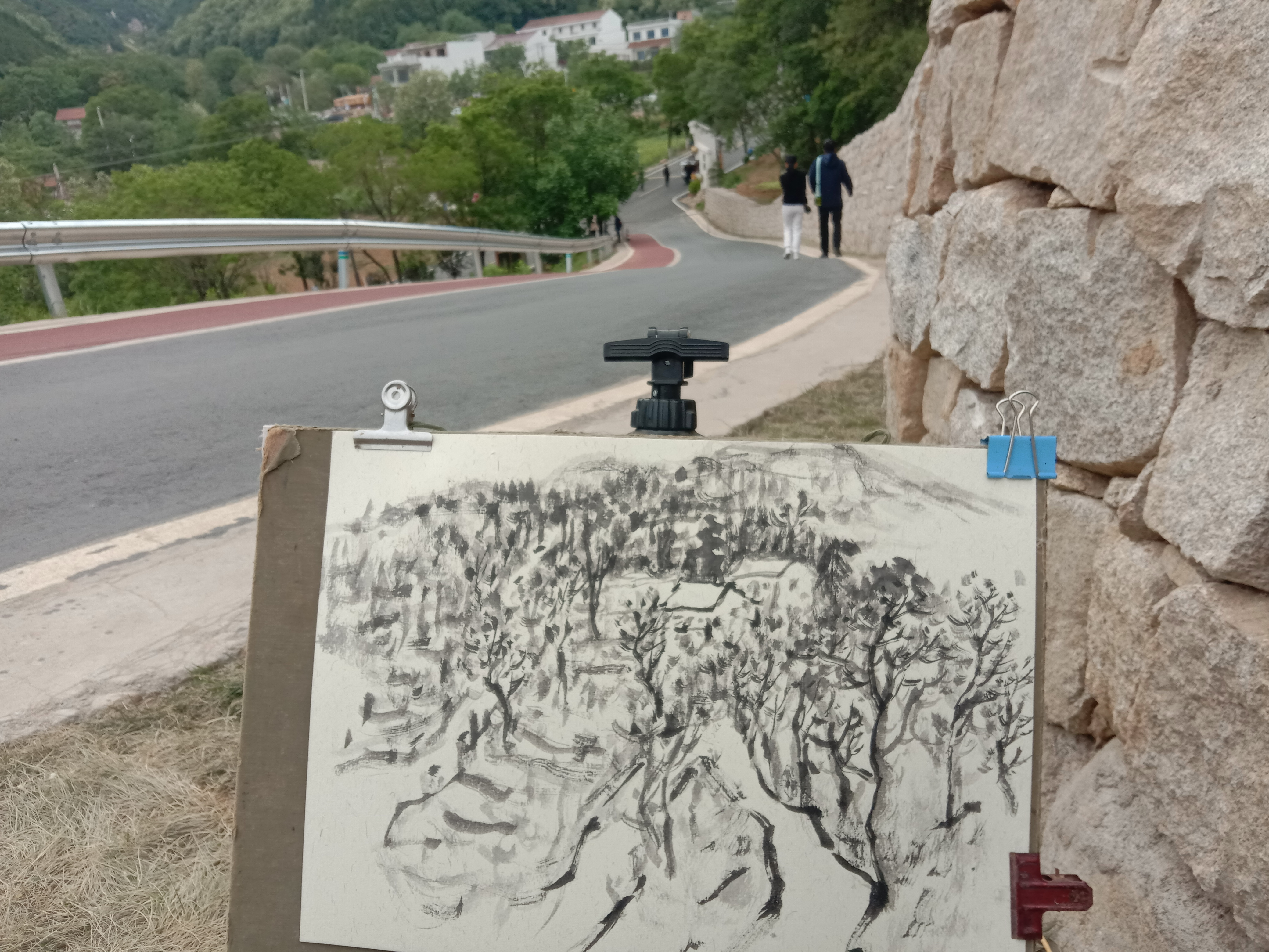 大美蓝田,写生荞麦岭,詹杰在行动!